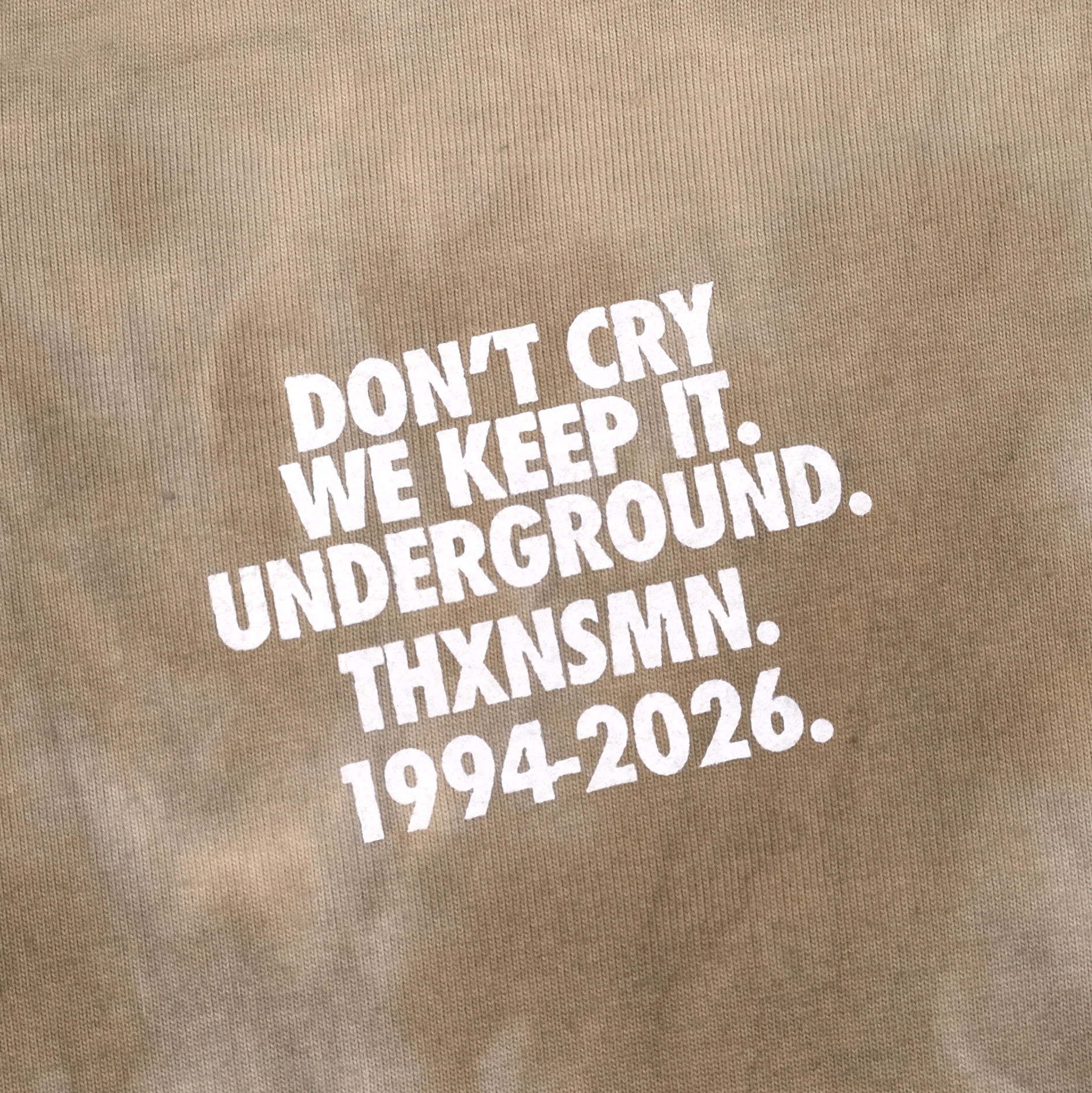 Tshirt Stevania Ash Brown Tie-Dye Thanksinsomnia