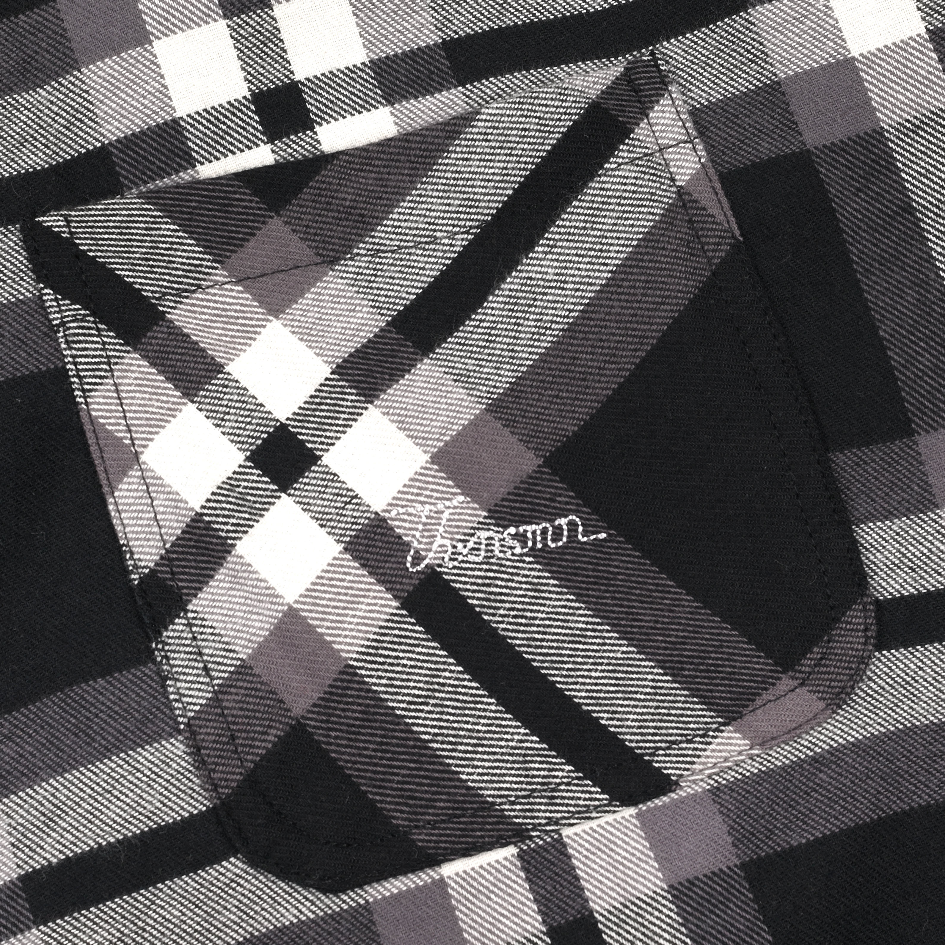 02 - Oversized Flannel Long Shirt Phelomy Black Thanksinsomnia