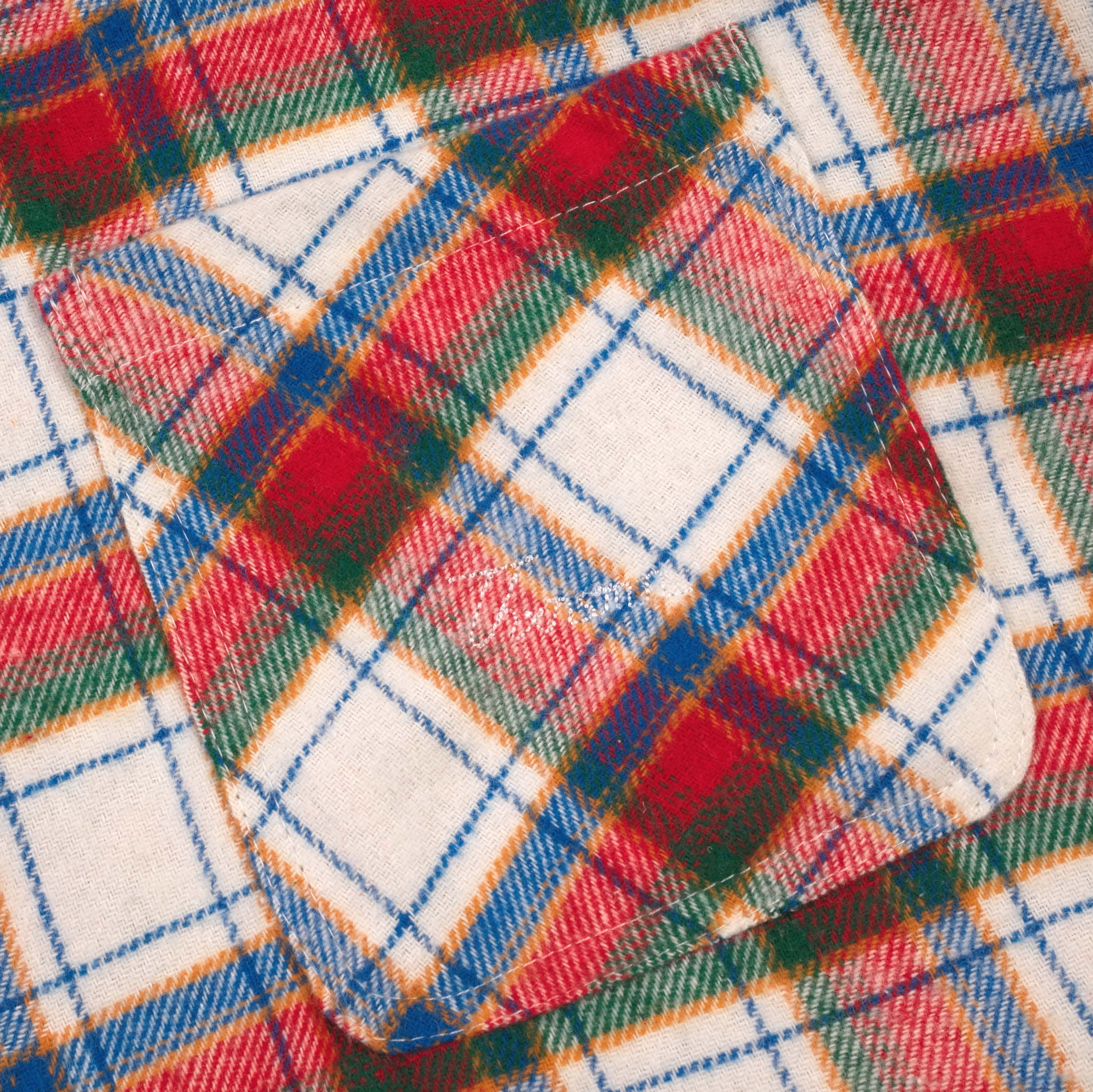 02 - Oversized Flannel Long Shirt Phelomy Red Thanksinsomnia
