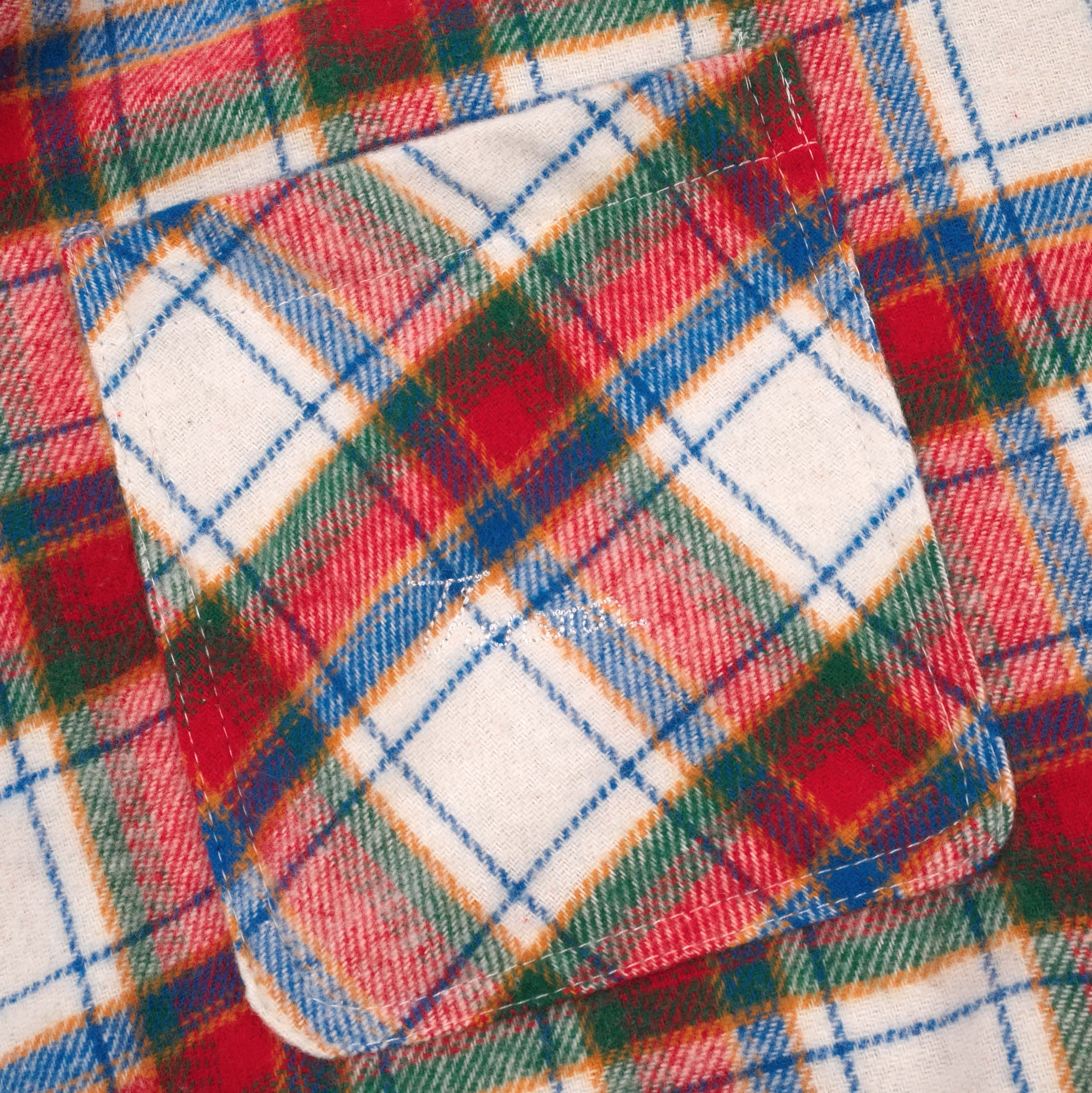 02 - Oversized Flannel Long Shirt Phelomy Red Thanksinsomnia