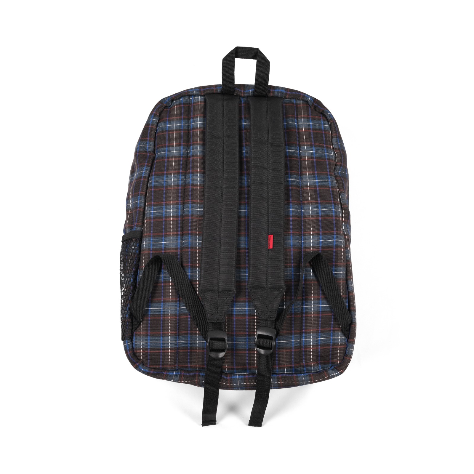 Backpack Klarena Brown Blue Plaid Thanksinsomnia