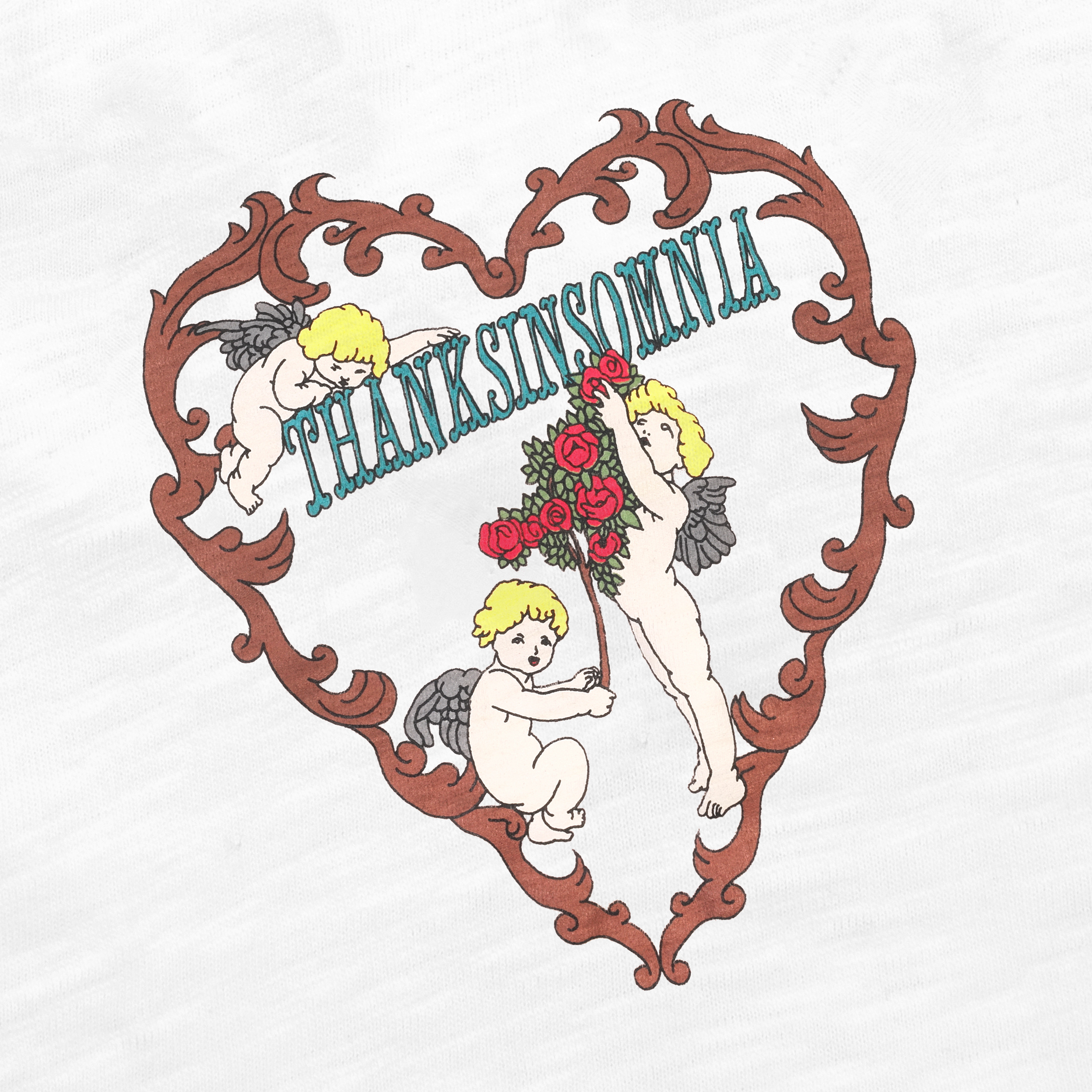 Baby Tee Livera White Thanksinsomnia Girls