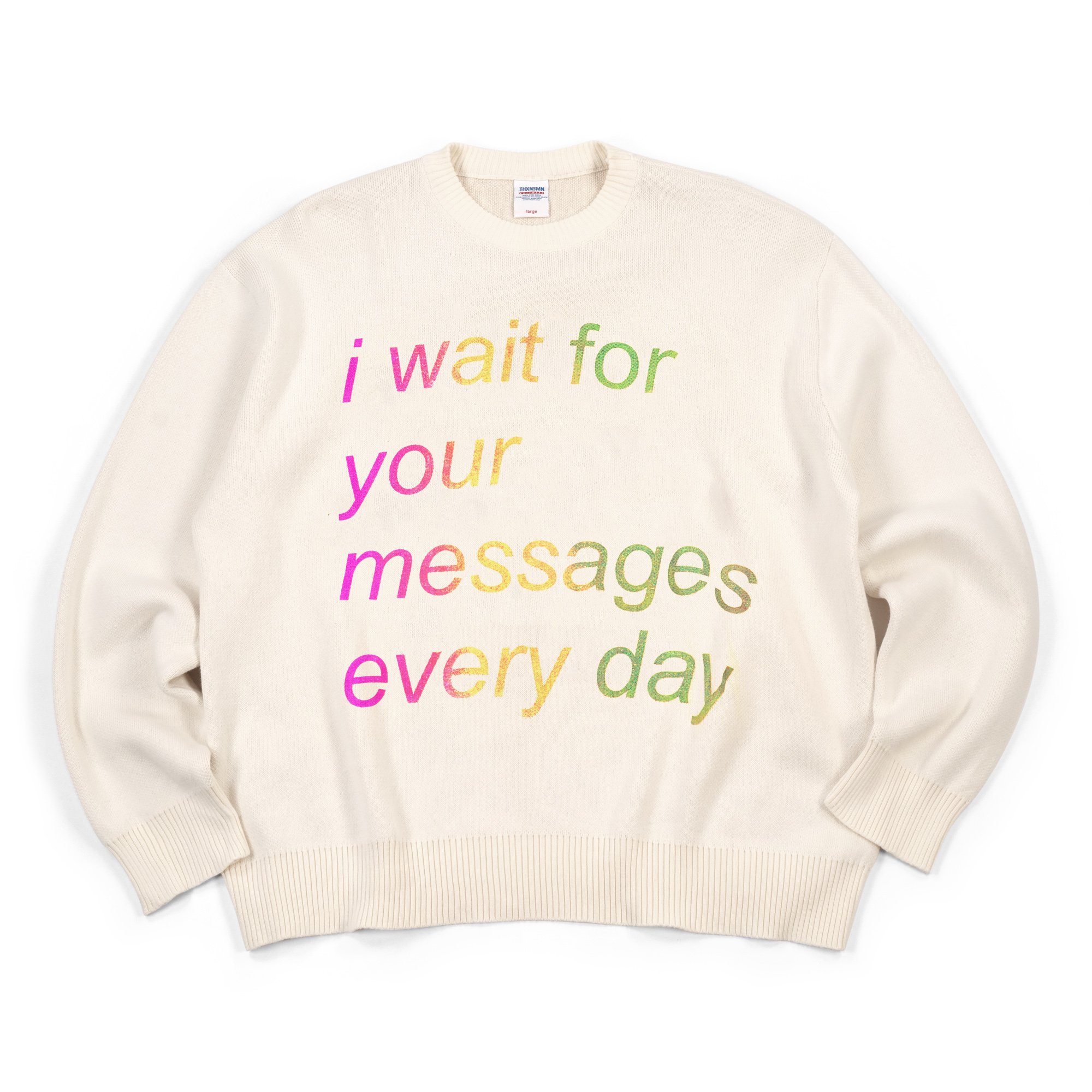 Sweater Tsuzumi Broken White Multicolor Thanksinsomnia