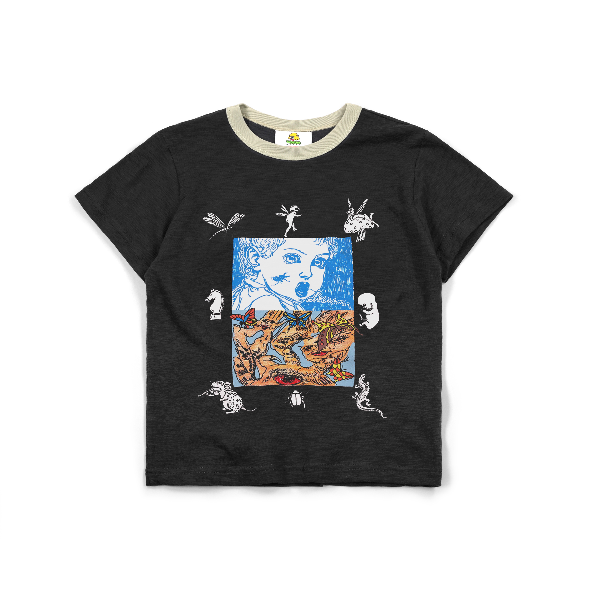 Baby Tee Genessa Charcoal Thanksinsomnia Girls