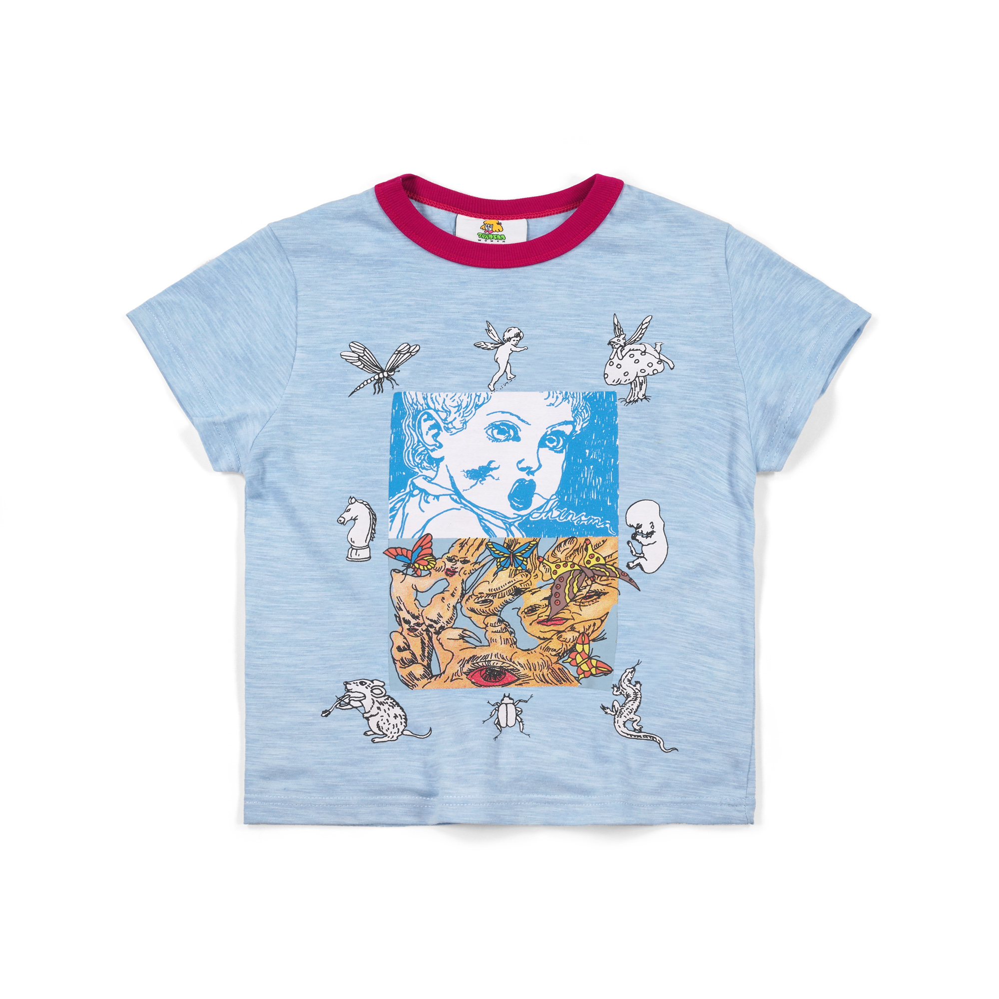 Baby Tee Genessa Powder Blue Thanksinsomnia Girls