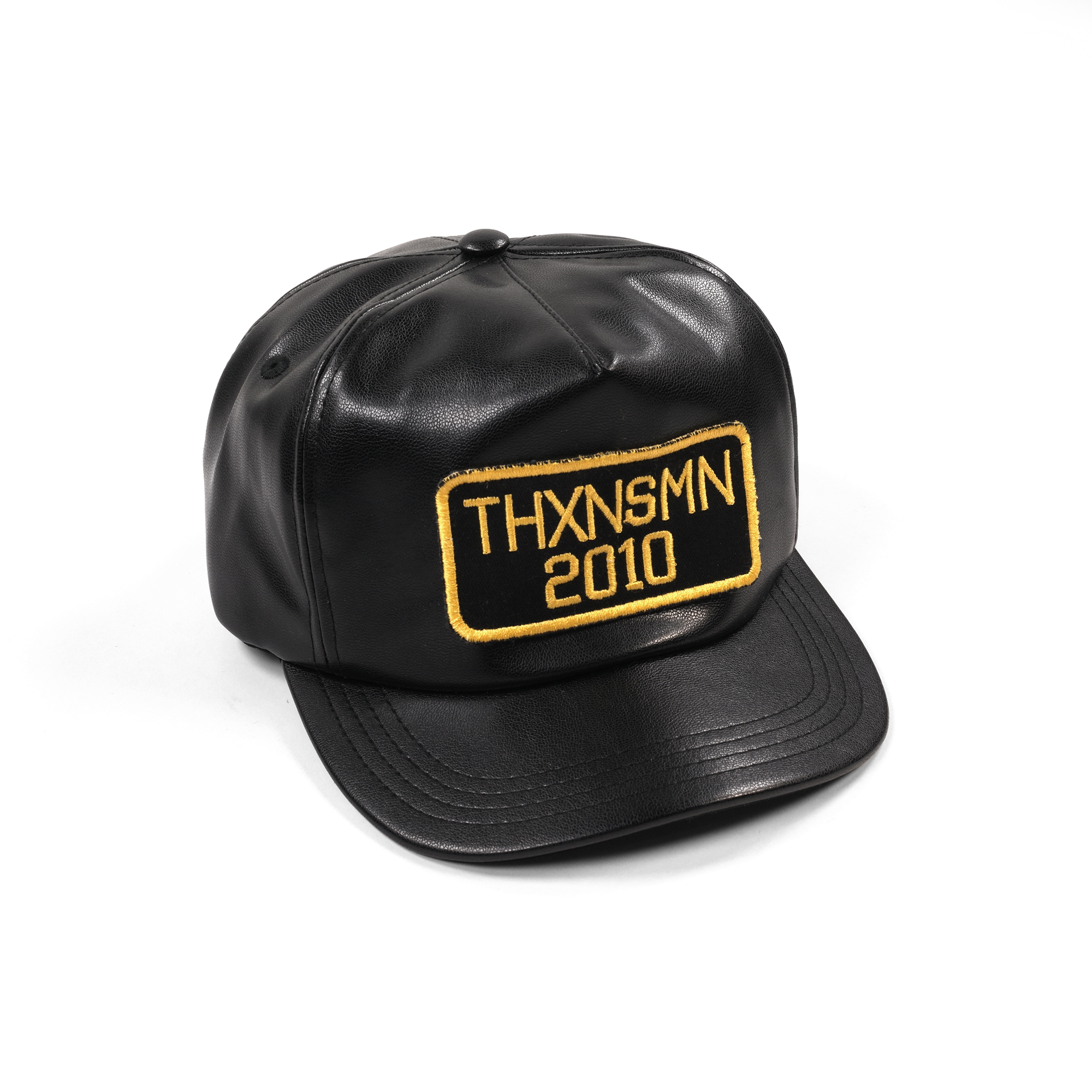 Synthetic Leather Hat Leyra Black Thanksinsomnia