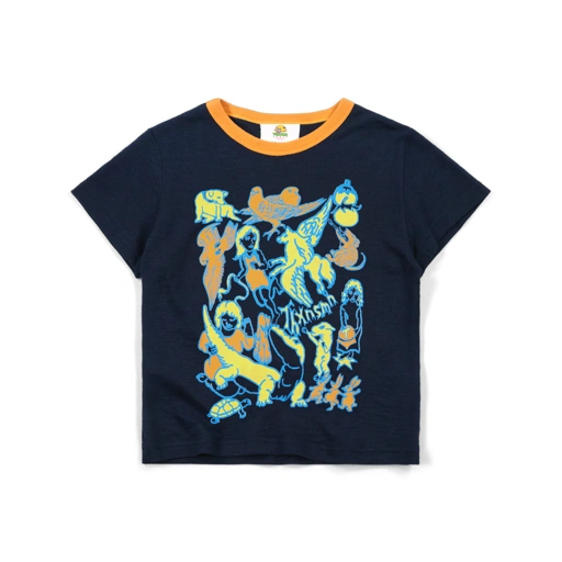Baby Tee Perla Navy Thanksinsomnia Girls