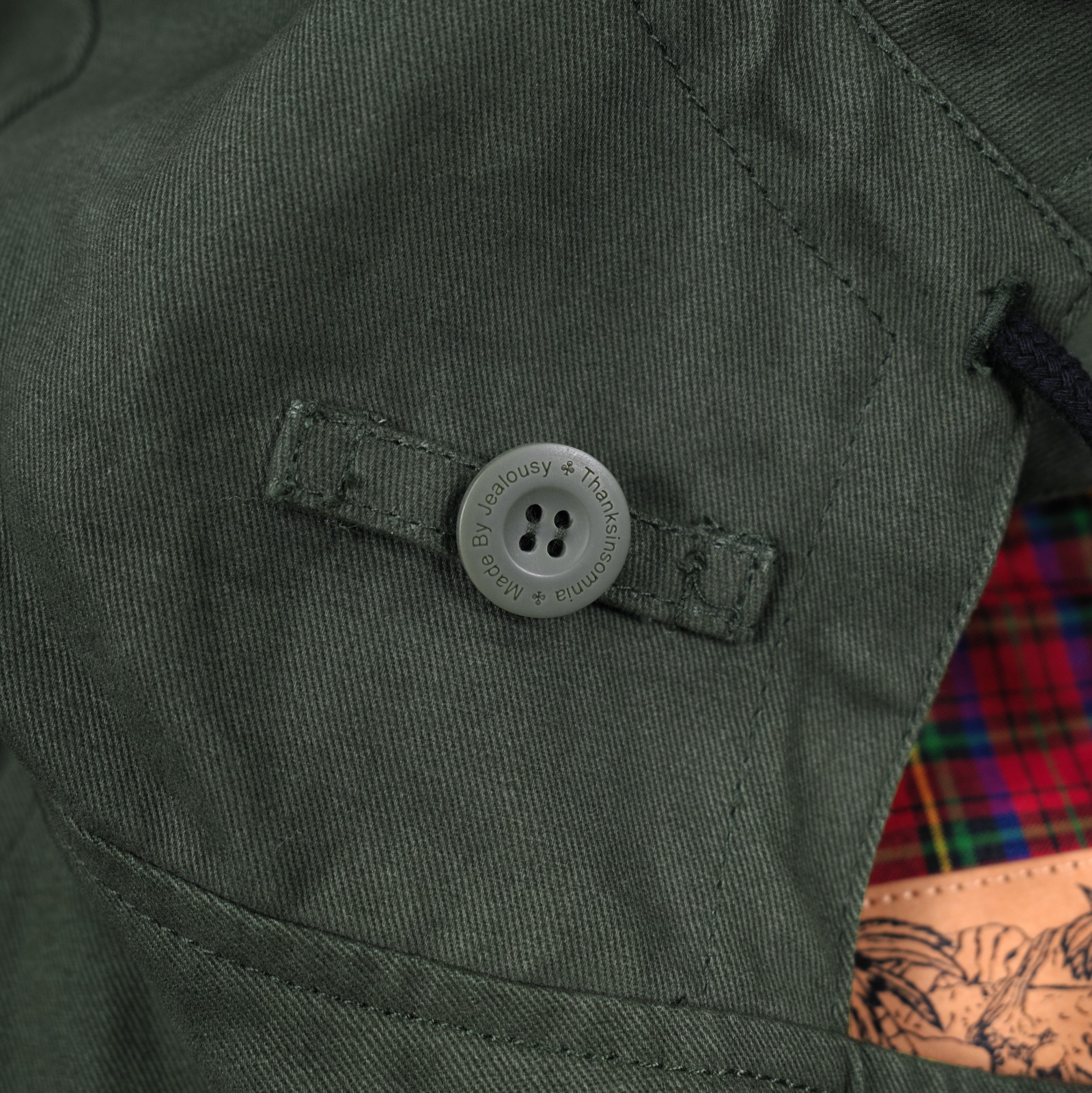 Hooded Jacket Teorielle Olive Thanksinsomnia