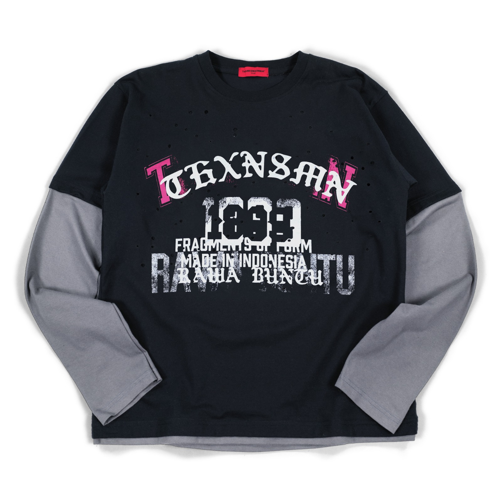 Layered Longsleeve Janelle Black Thanksinsomnia