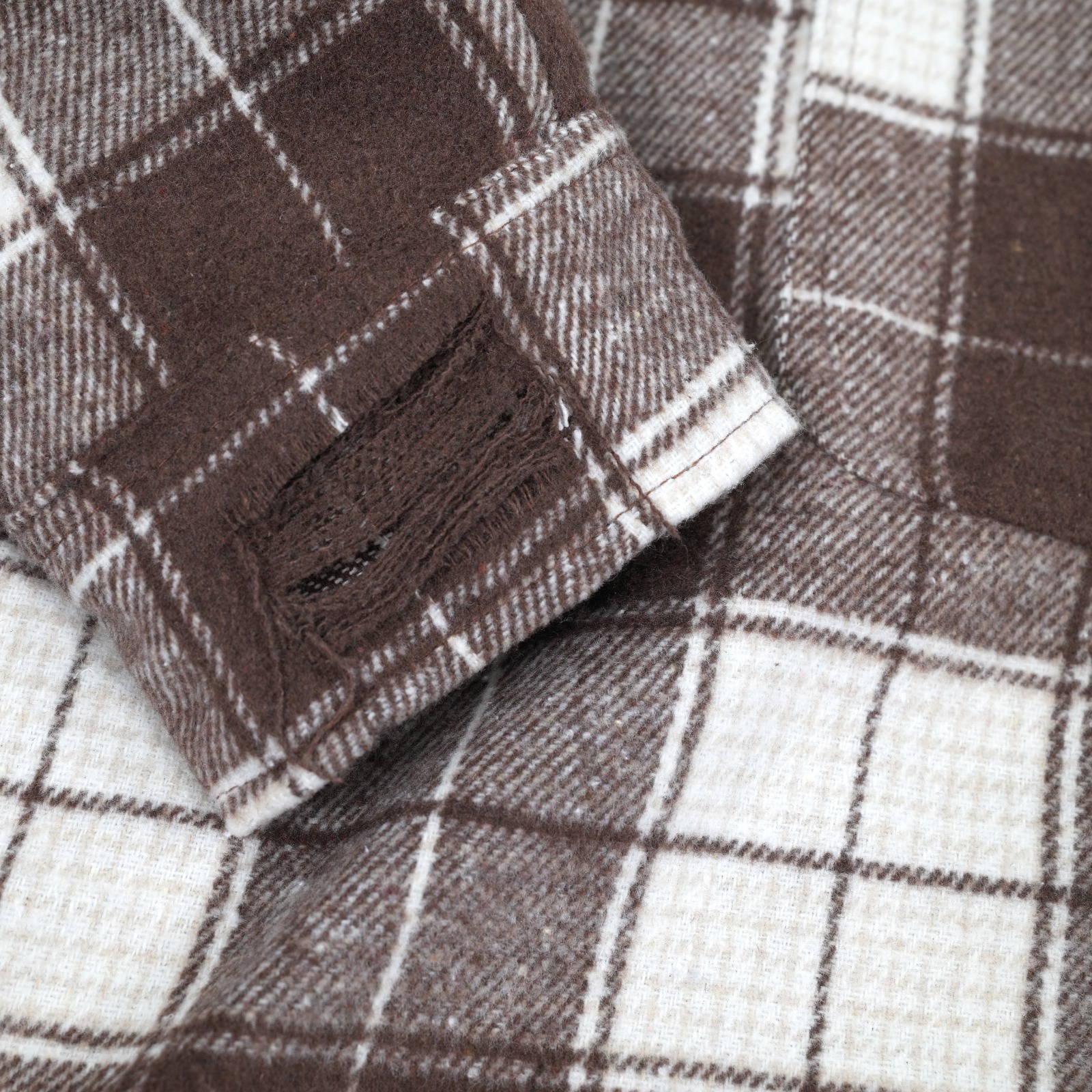 03 - Oversized Flannel Shirt Miarose Brown Plaid Thanksinsomnia
