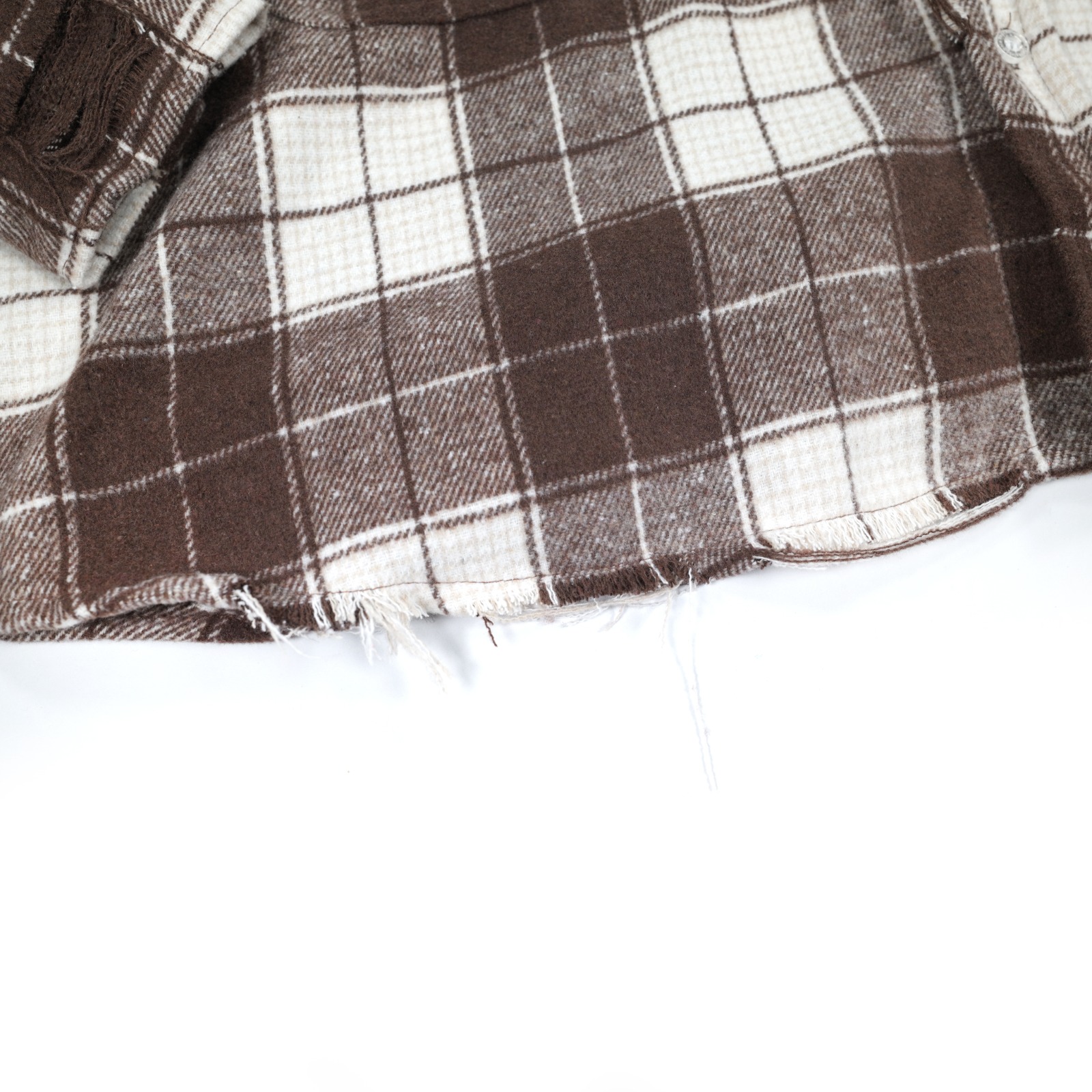 03 - Oversized Flannel Shirt Miarose Brown Plaid Thanksinsomnia