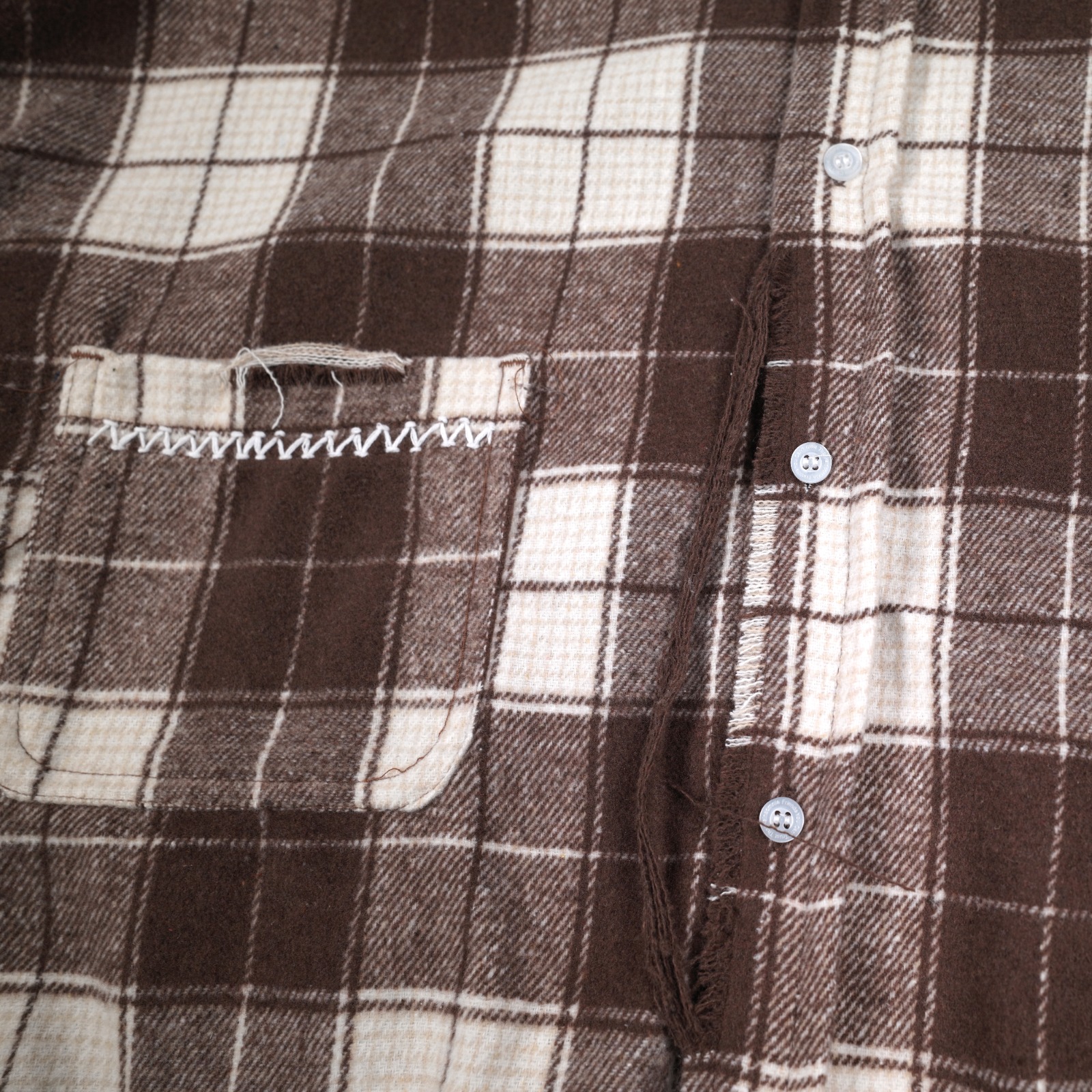 Oversized Flannel Shirt Loretta Brown Plaid Thanksinsomnia