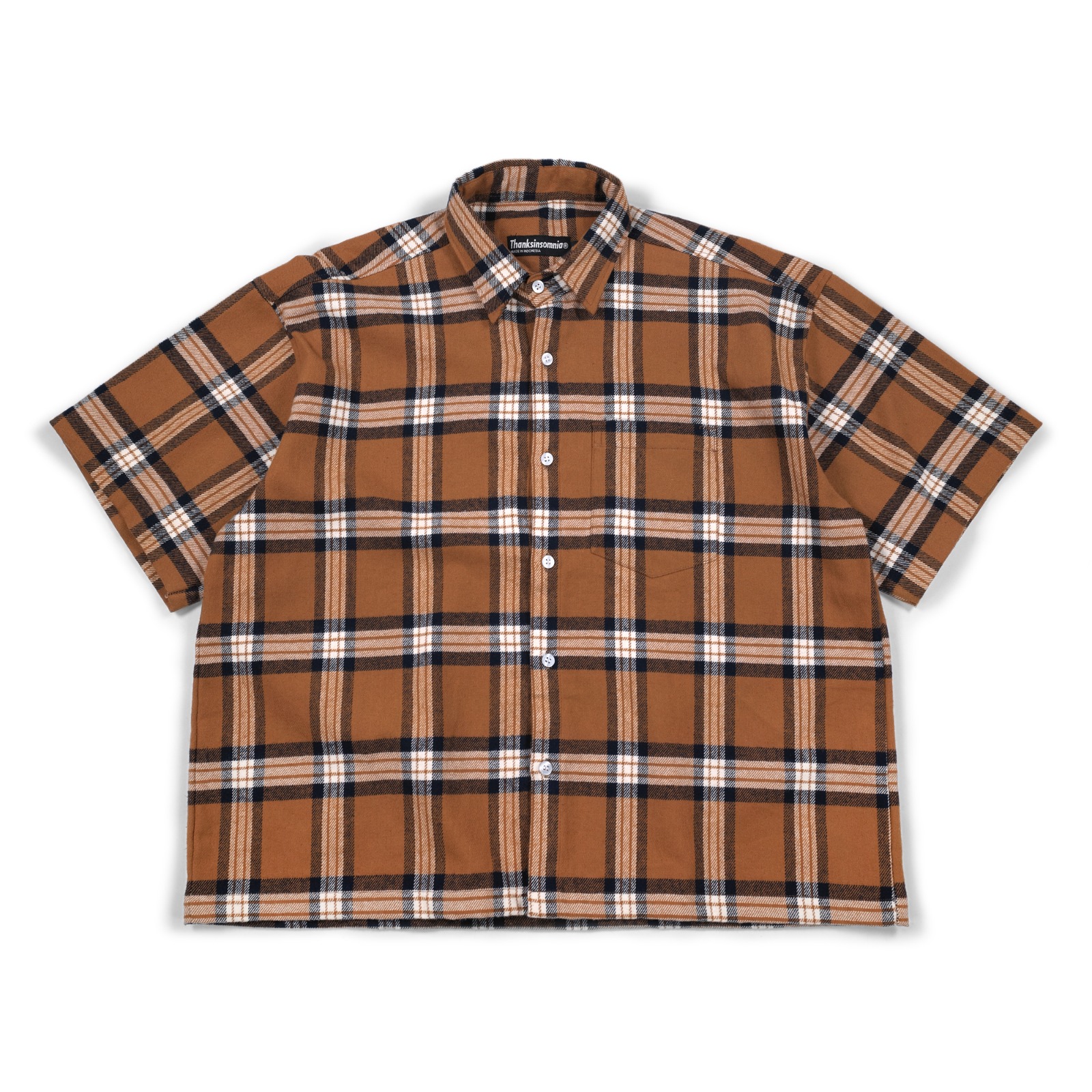 Oversized Shirt Bayonne Brown Plaid Thanksinsomnia