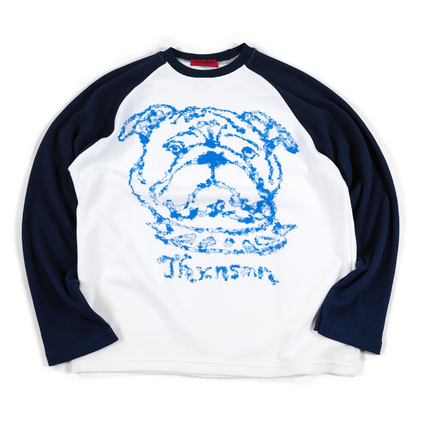Raglan Longsleeve Julia White Navy Thanksinsomnia