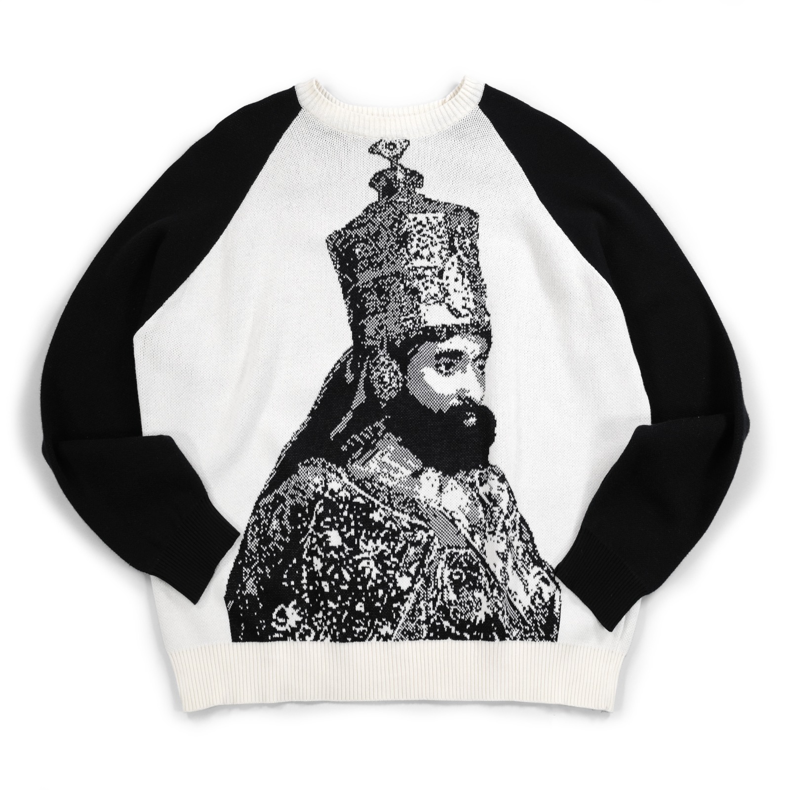 Sweater Katherene Broken White Black Thanksinsomnia