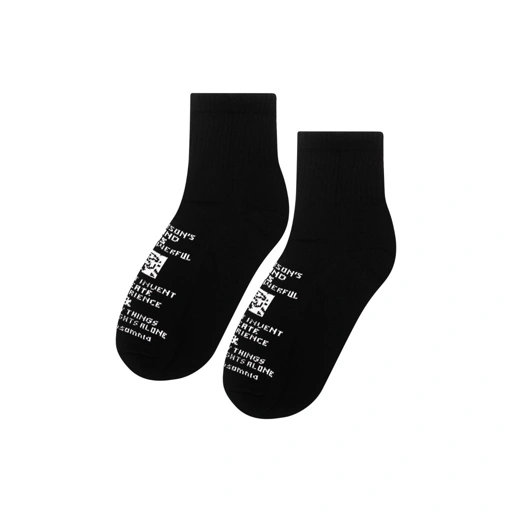 Image of Socks Gloria Black  - Low Cut Thanksinsomnia