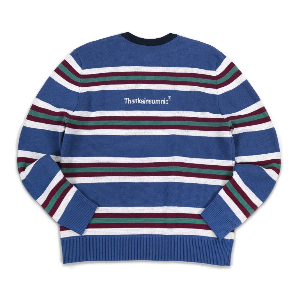 Sweater Theressa Blue Mix Stripe Thanksinsomnia