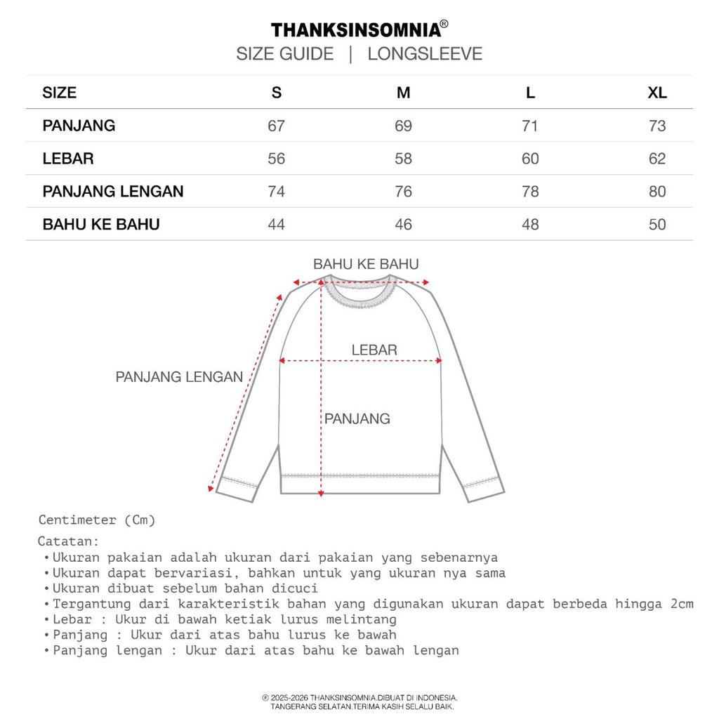 Longsleeve Portia White Thanksinsomnia