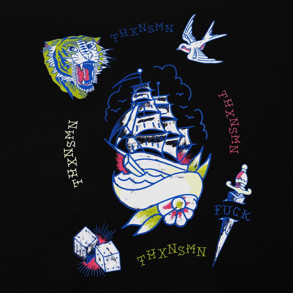 Tshirt Crewny Black Thanksinsomnia