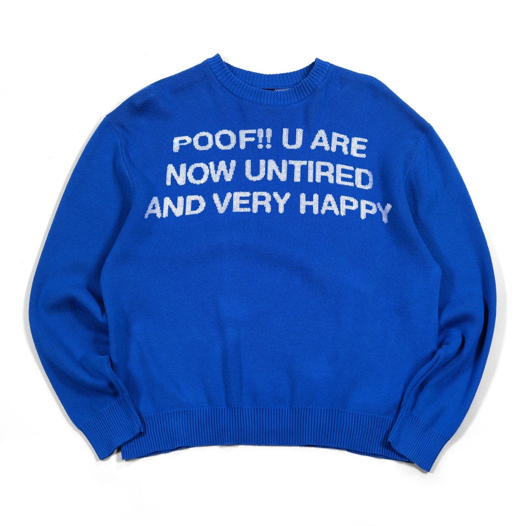 Sweater Rajut Tamara Blue  - Warna Biru Thanksinsomnia