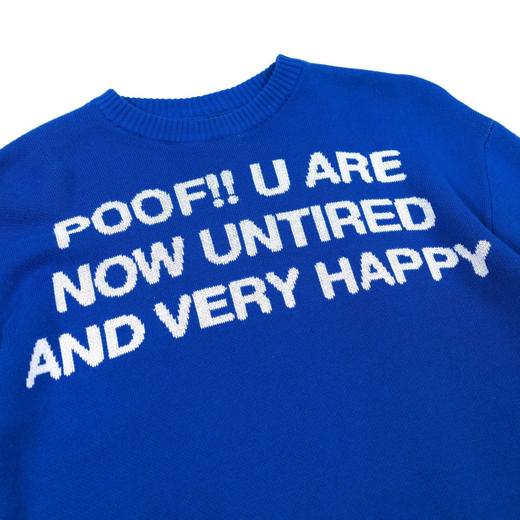 Sweater Rajut Tamara Blue  - Warna Biru Thanksinsomnia