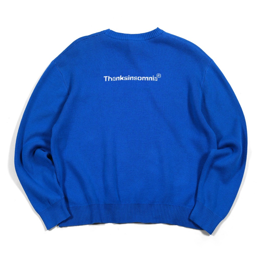 Sweater Rajut Tamara Blue  - Warna Biru Thanksinsomnia