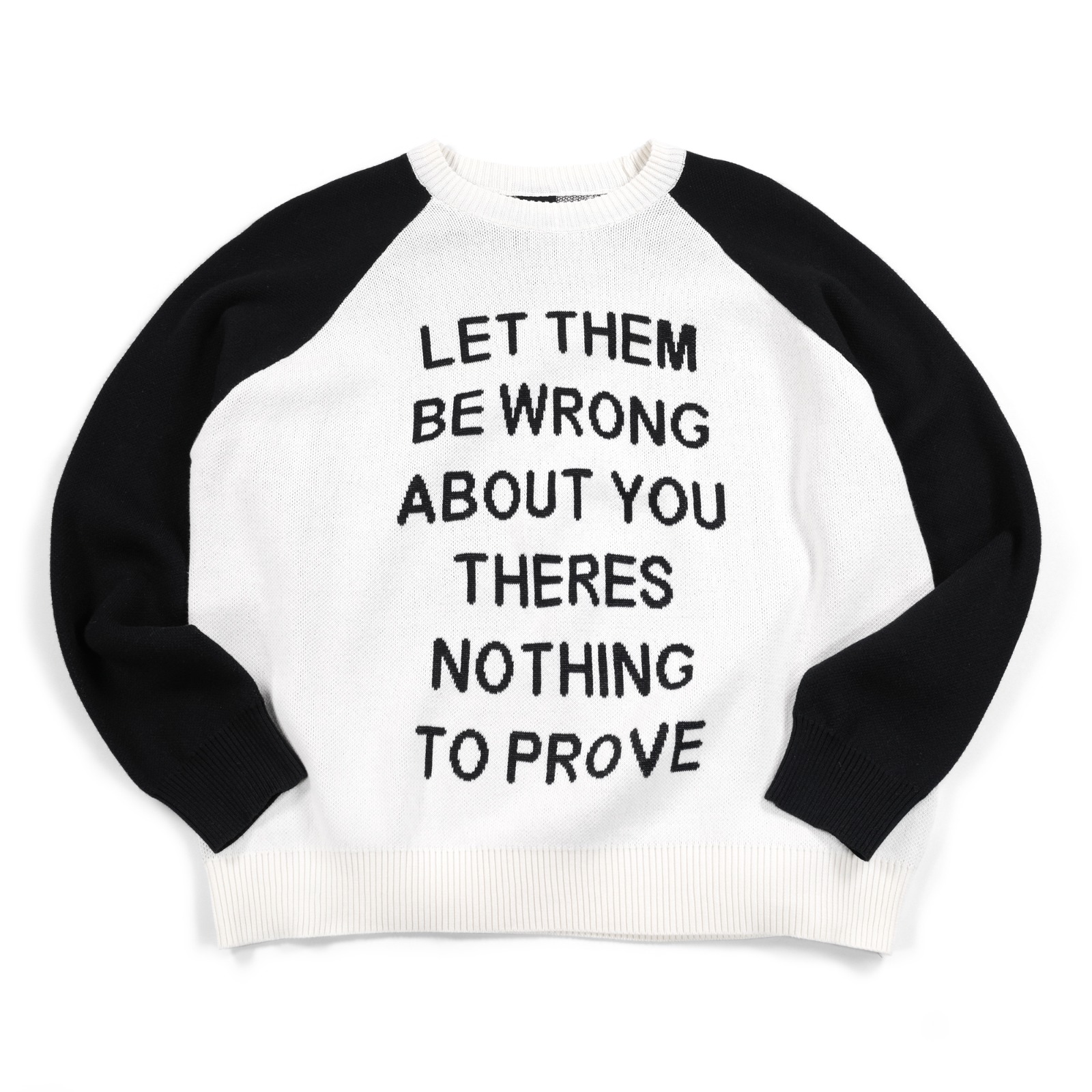 Sweater Lumilie Broken White Black Thanksinsomnia