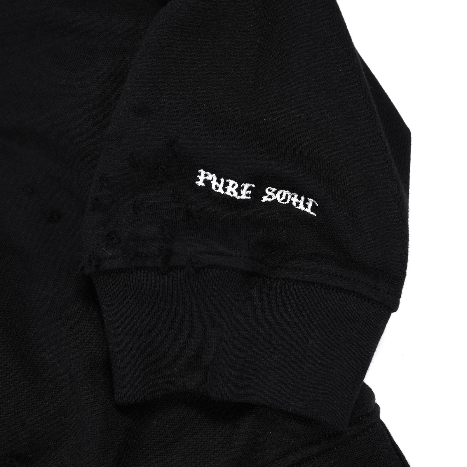 Sweatshirt Seraluna Black - Distressed Black
