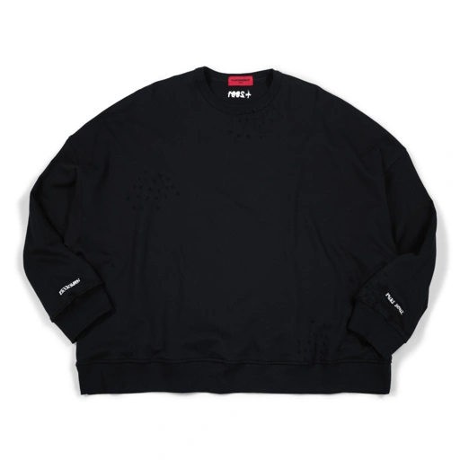 Image of Sweatshirt Seraluna Black - Distressed Black