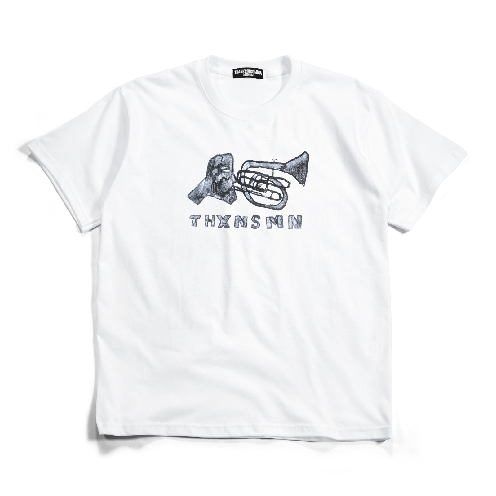 Tshirt Concertina White Thanksinsomnia