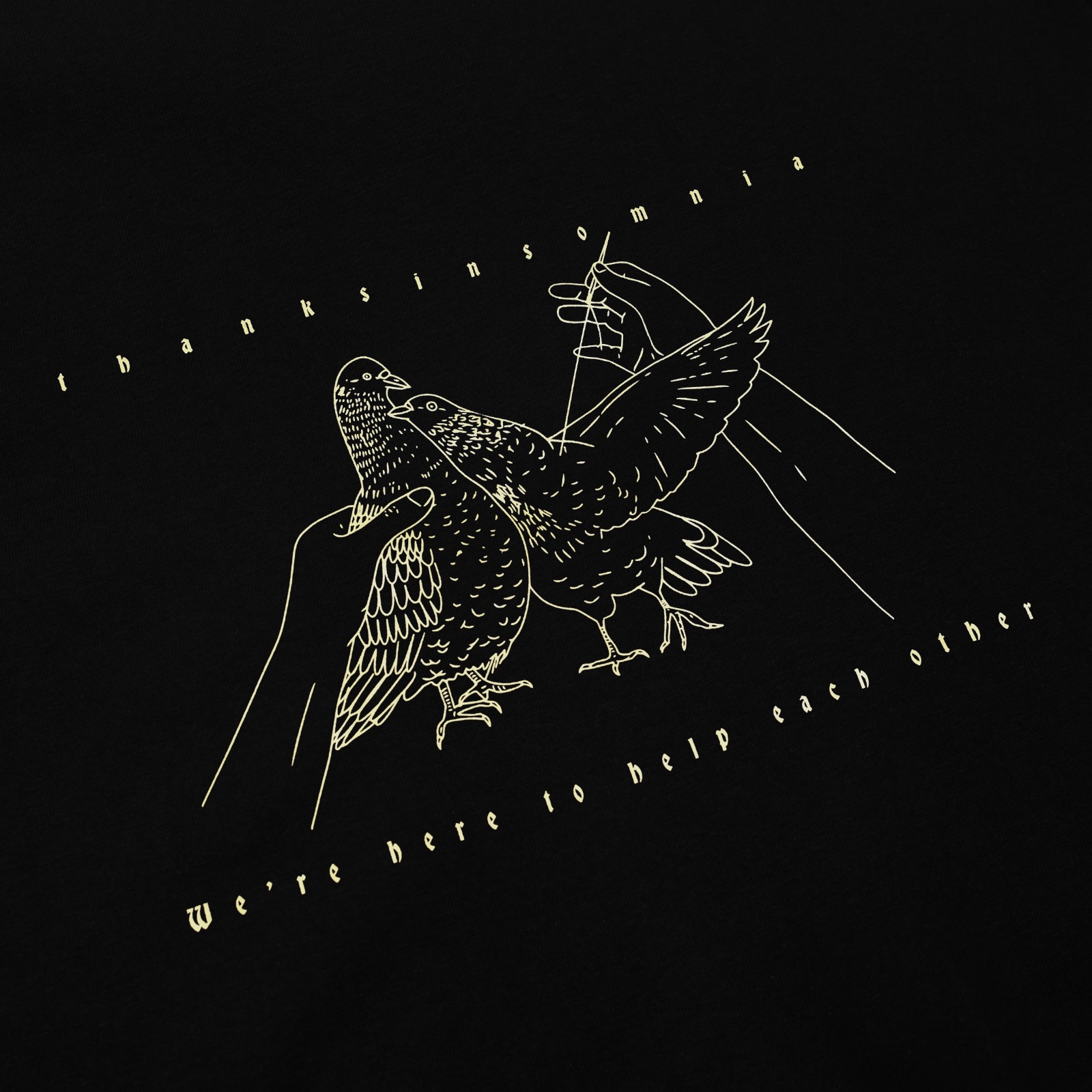 Tshirt Dionne Black Thanksinsomnia
