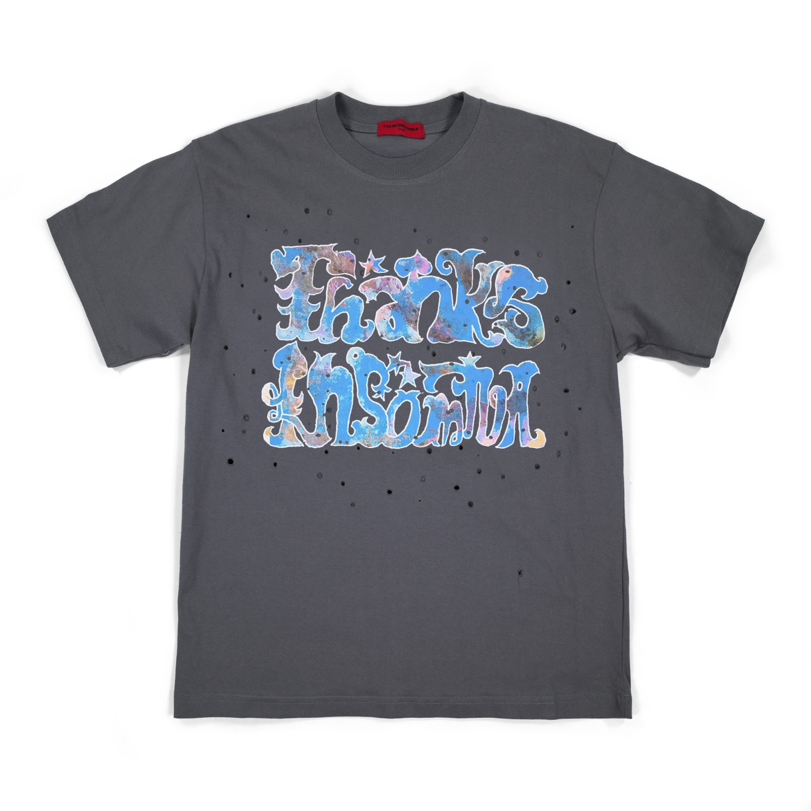 Tshirt Gerre Grey - Distressed Thanksinsomnia