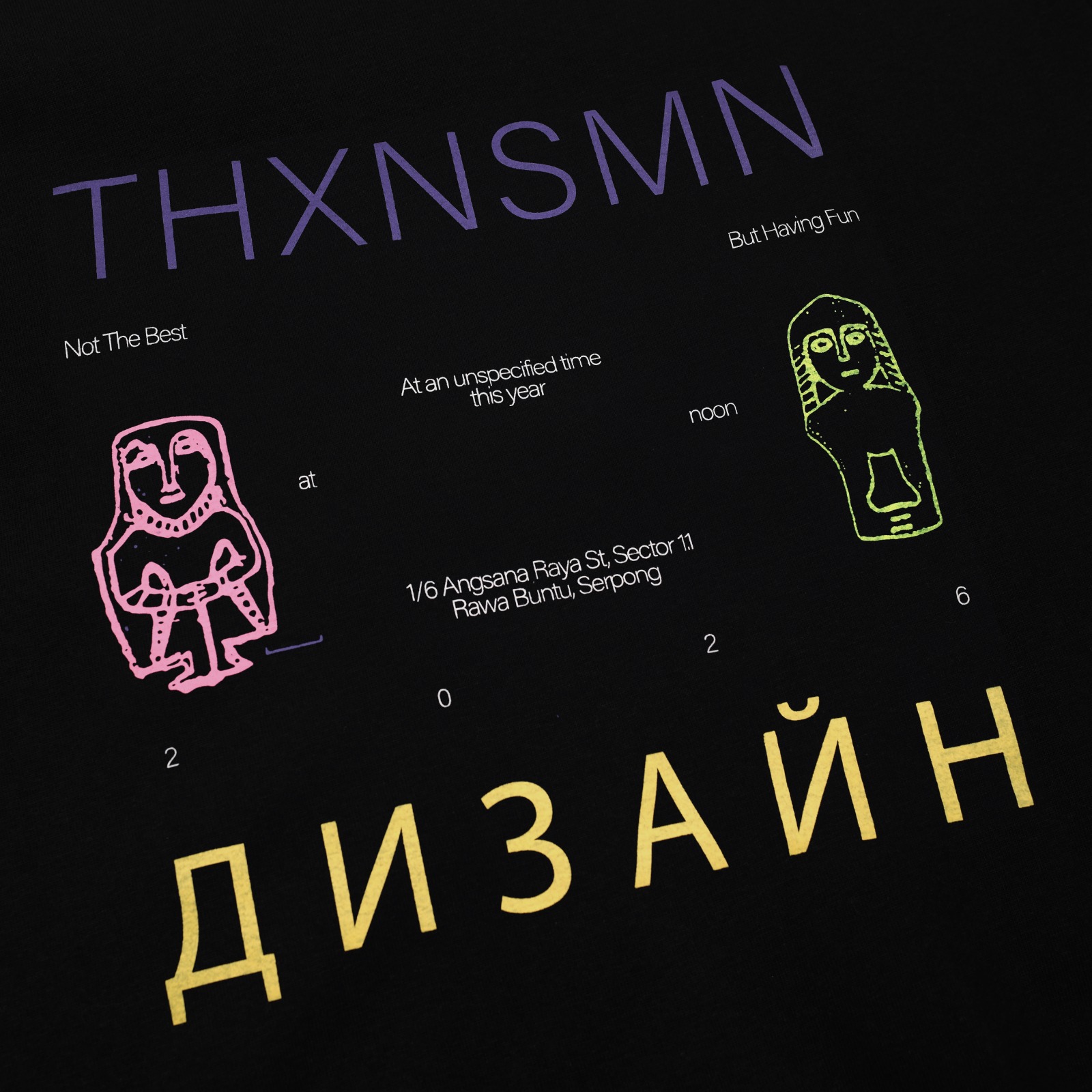 Tshirt Izalina Black Thanksinsomnia
