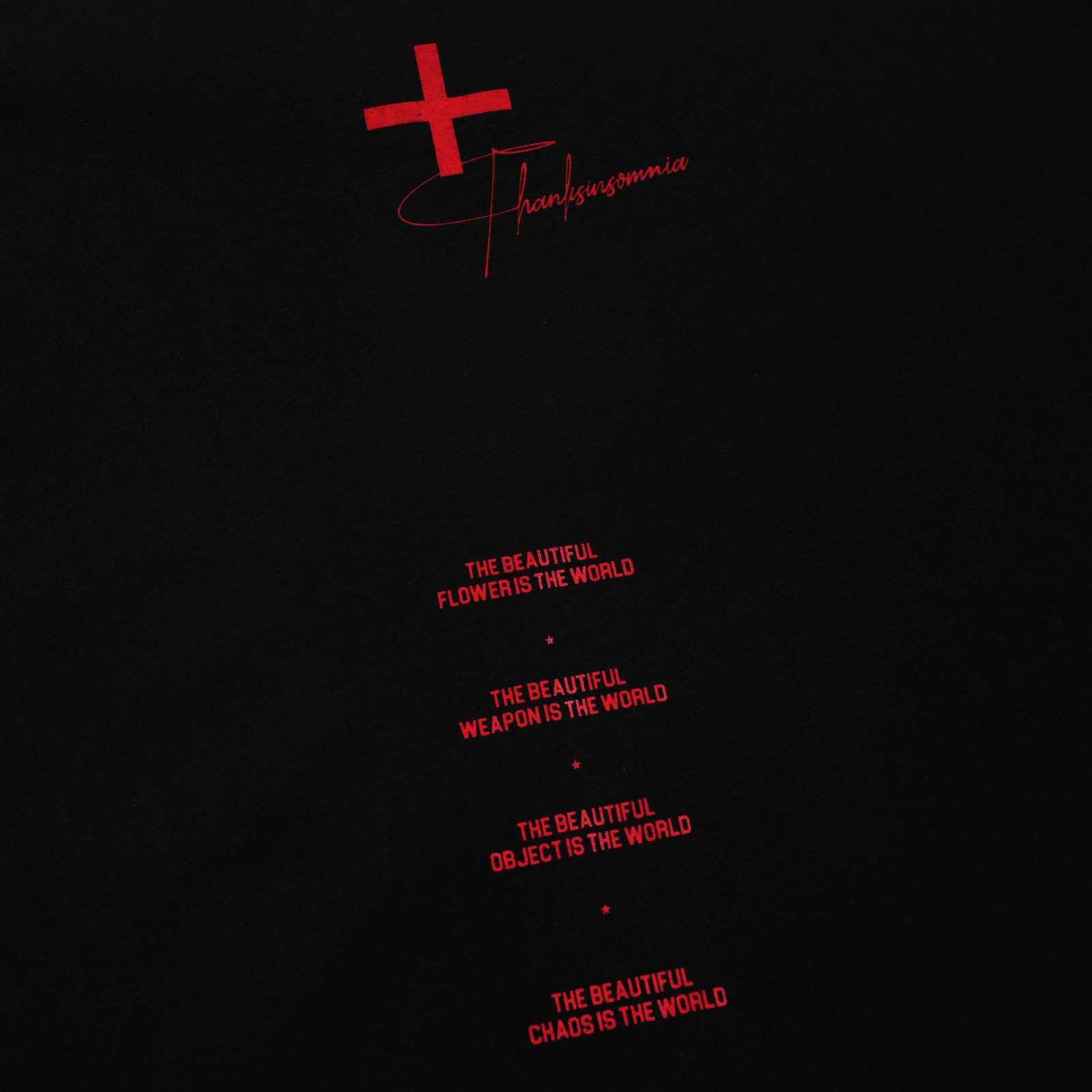 Tshirt Jacquella Black Thanksinsomnia