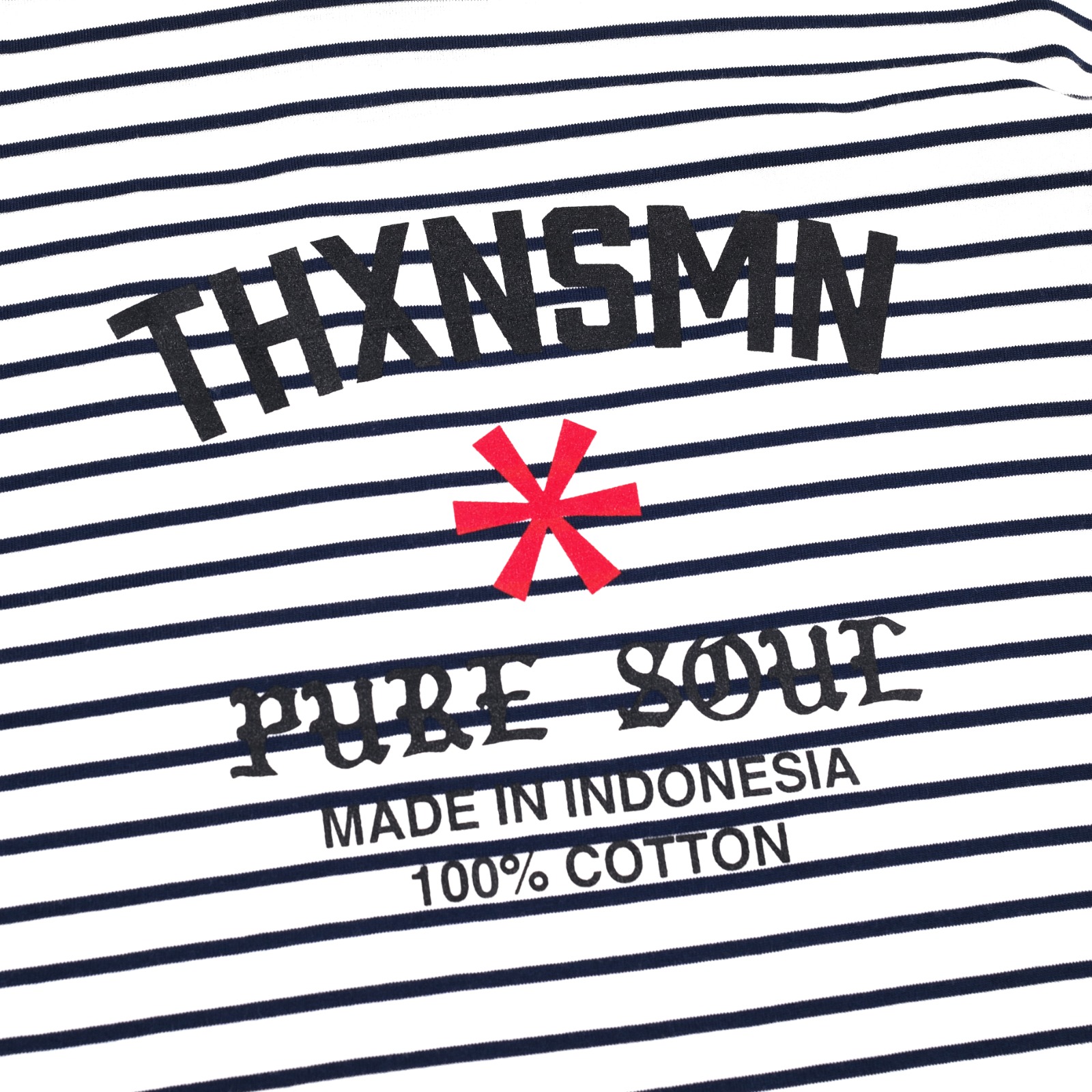 Tshirt Lucille White Navy Stripe Thanksinsomnia