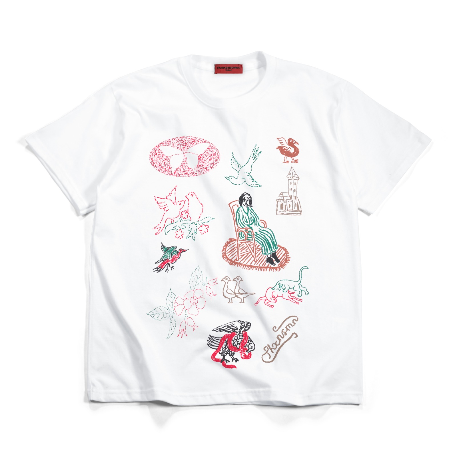 Tshirt Lysenne White Thanksisnomnia