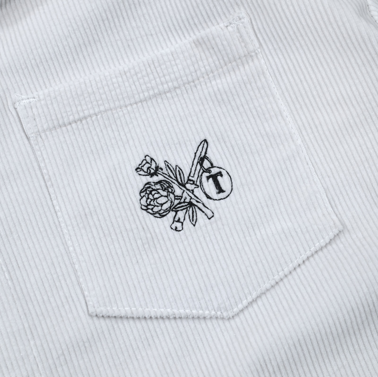 02 Long Shirt Kayla Corduroy Broken White Thanksinsomnia