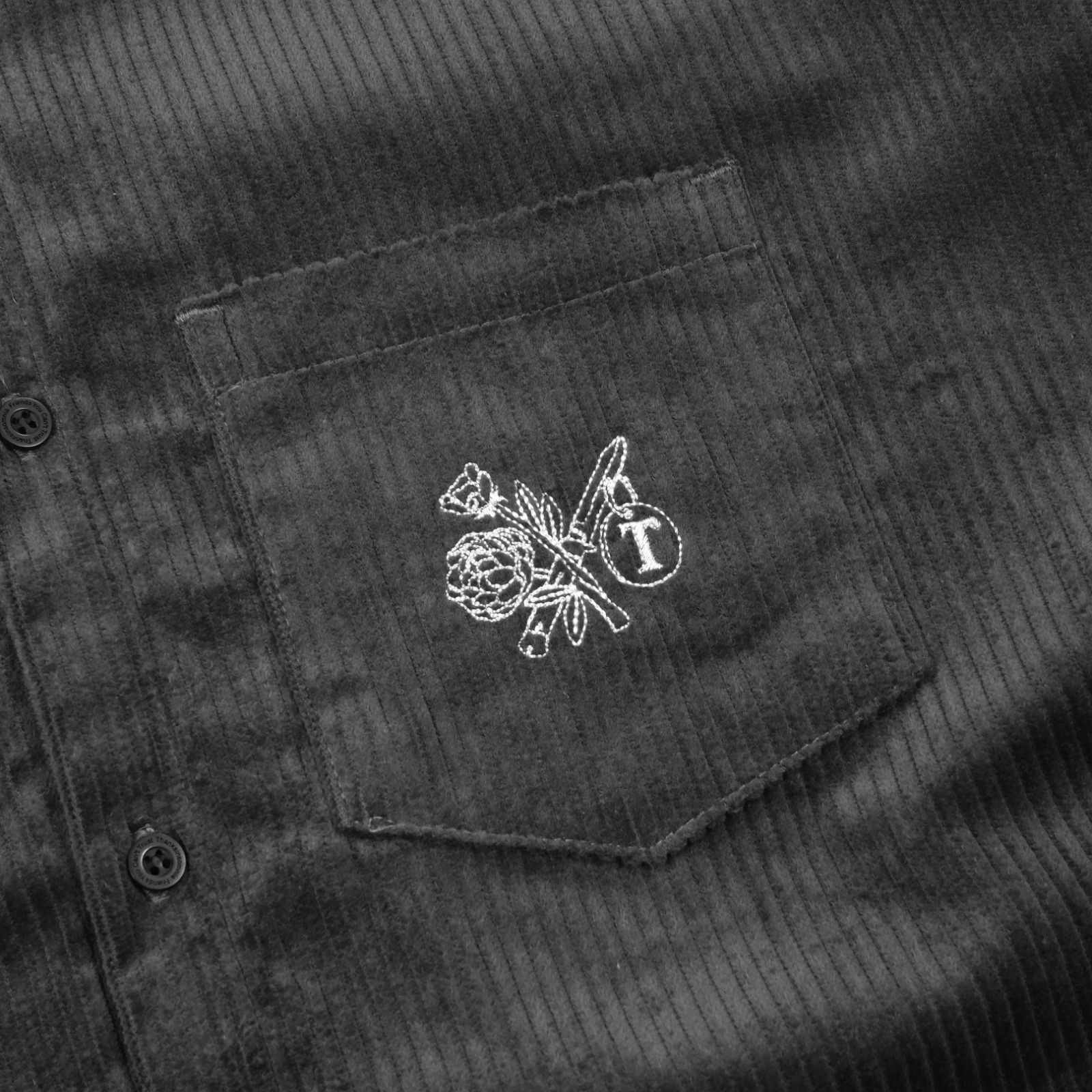 02 Long Shirt Kayla Corduroy Dark Grey Thanksinsomnia