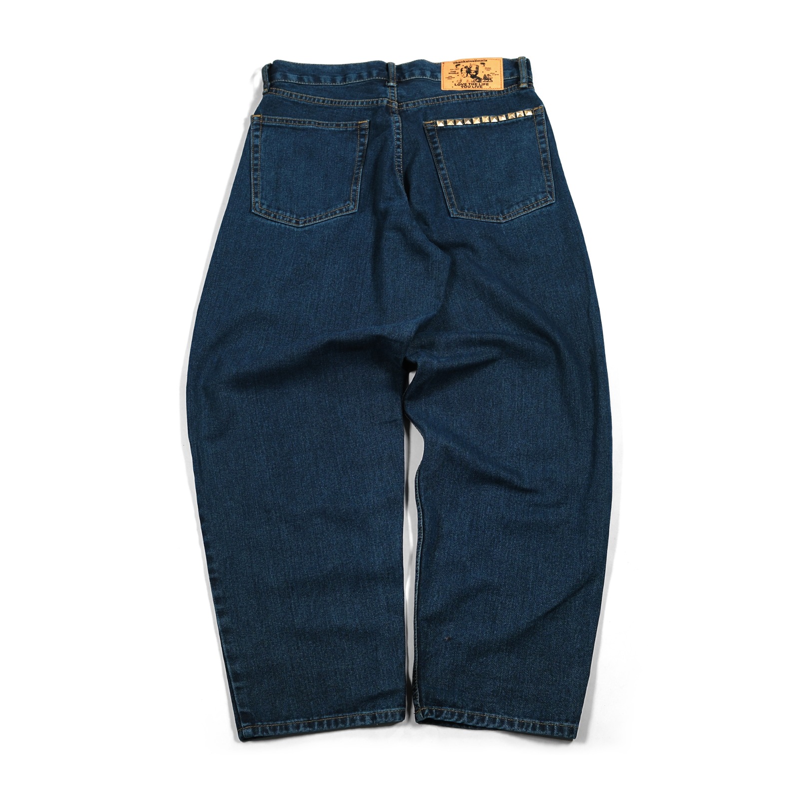 Denim Pants Draelle Studded Indigo Thanksinsomnia