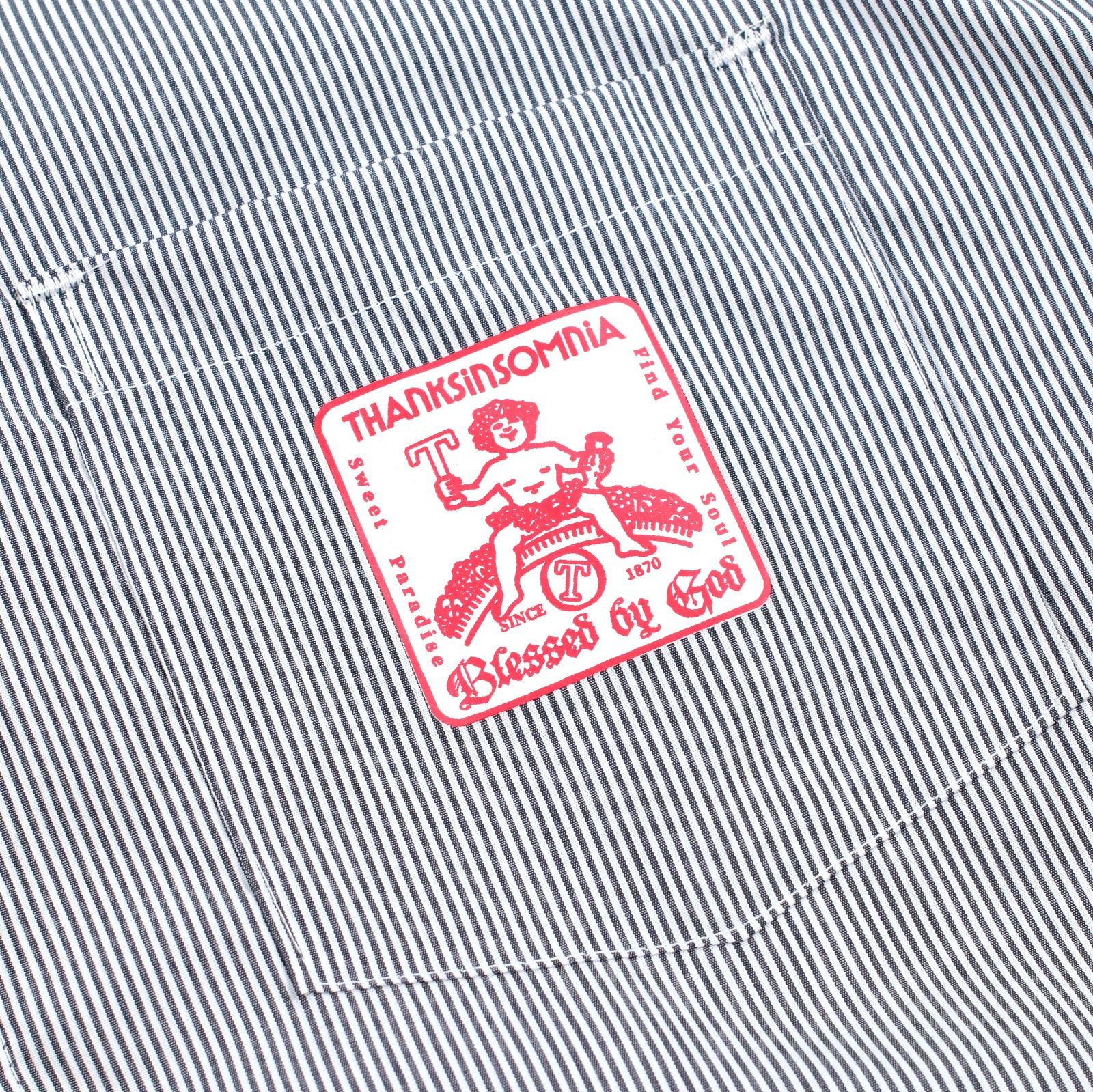 04 Long Shirt Terre Striped Grey Thanksinsomnia