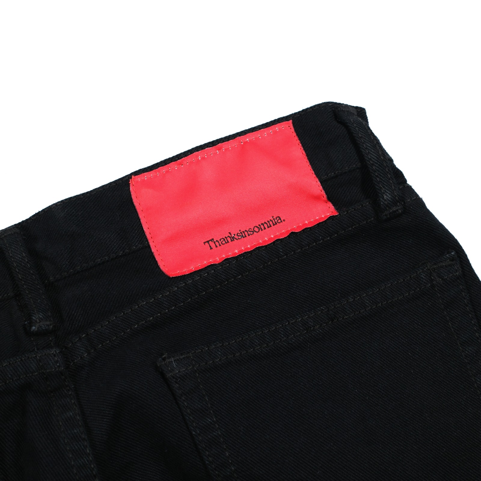 Denim Pants Meggy Embroidey Black Thanksinsomnia