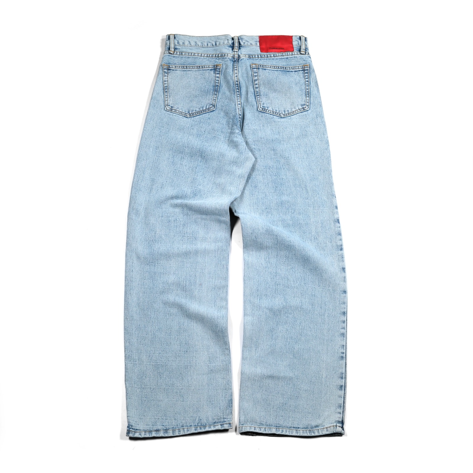 Denim Pants Meggy Embroidery Wash Blue Thanksinsomnia