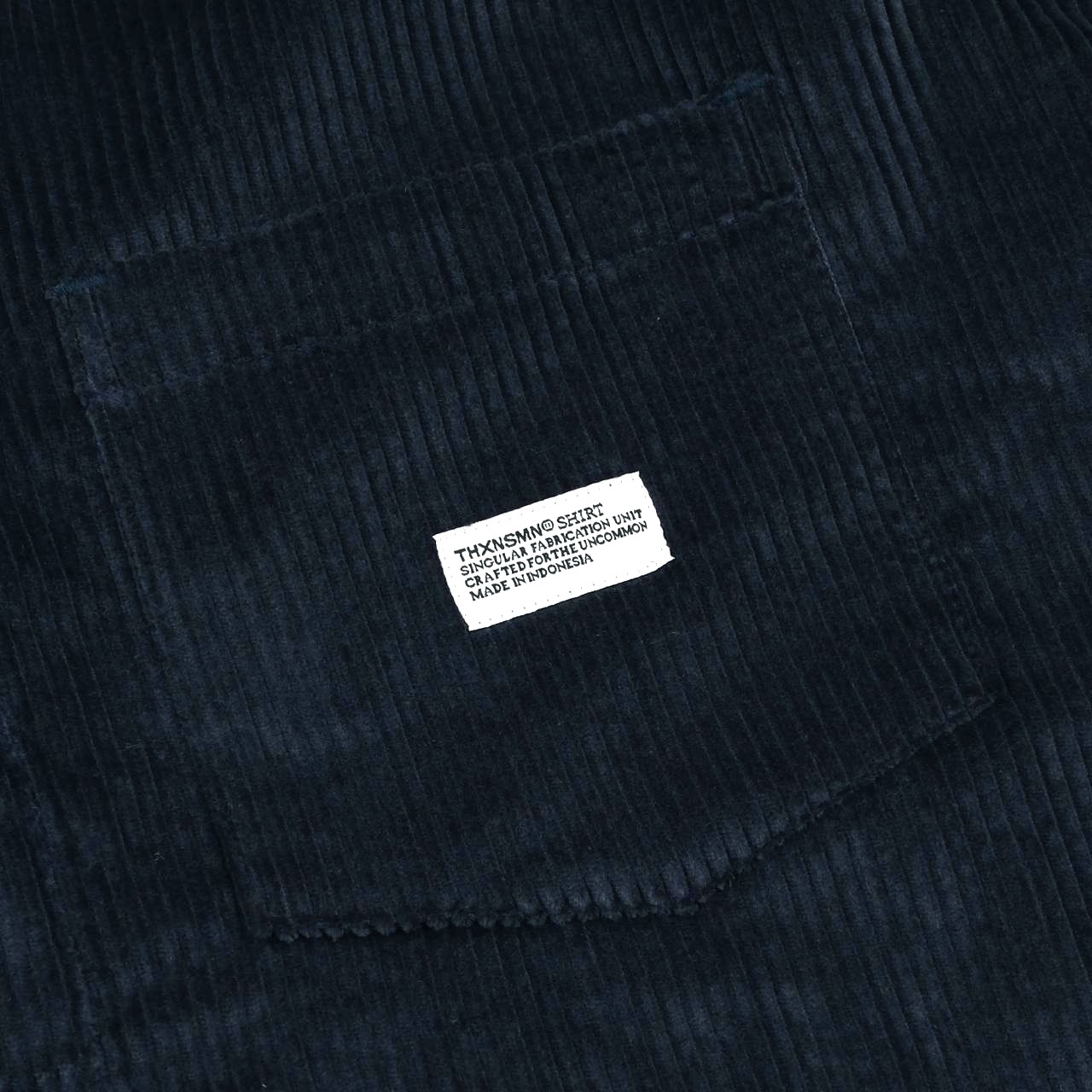 04 Long Shirt Nessa Corduroy Wash Navy Thanksinsomnia