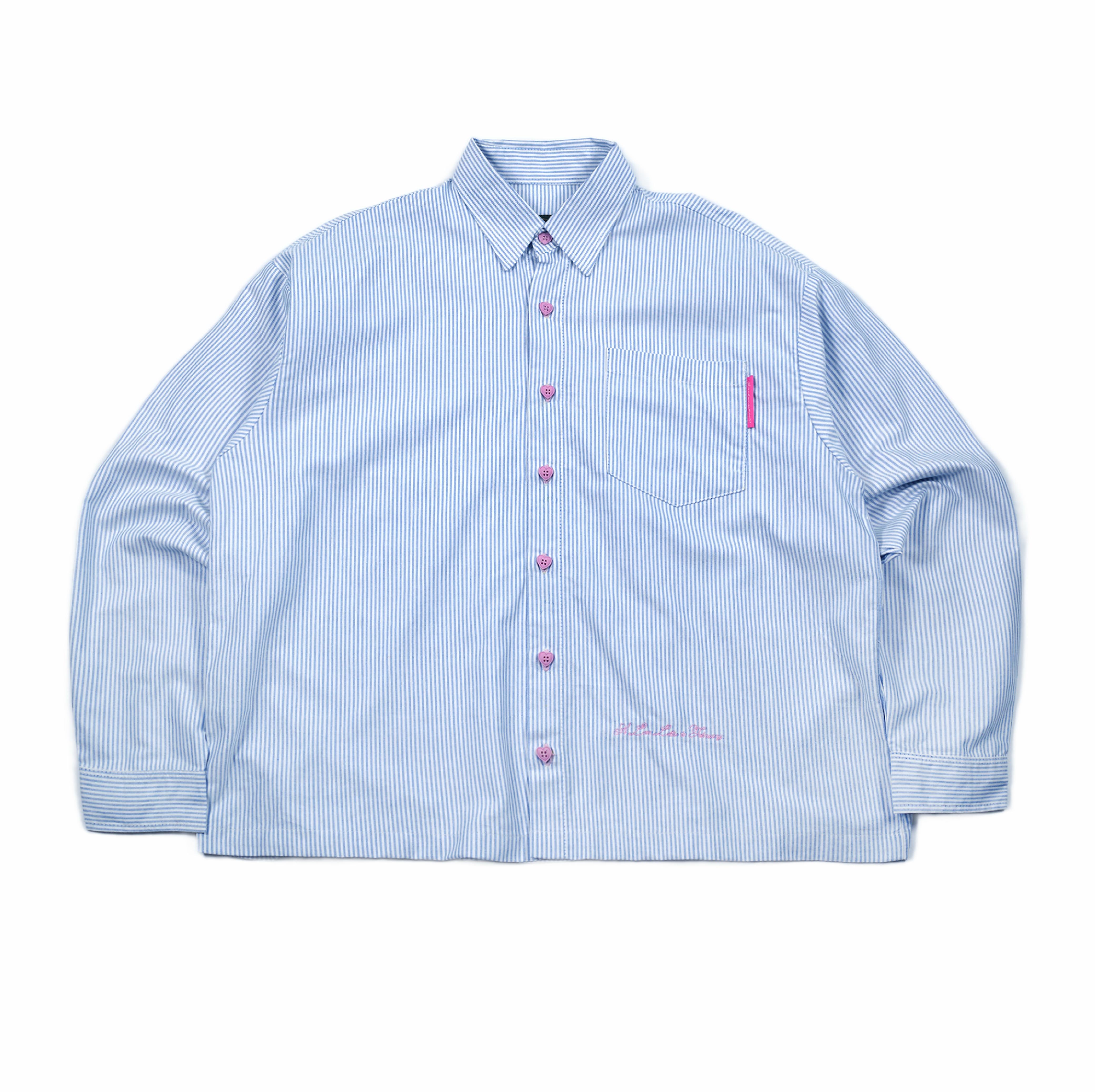 01 Long Shirt Hannela Striped Blue Thanksinsomnia