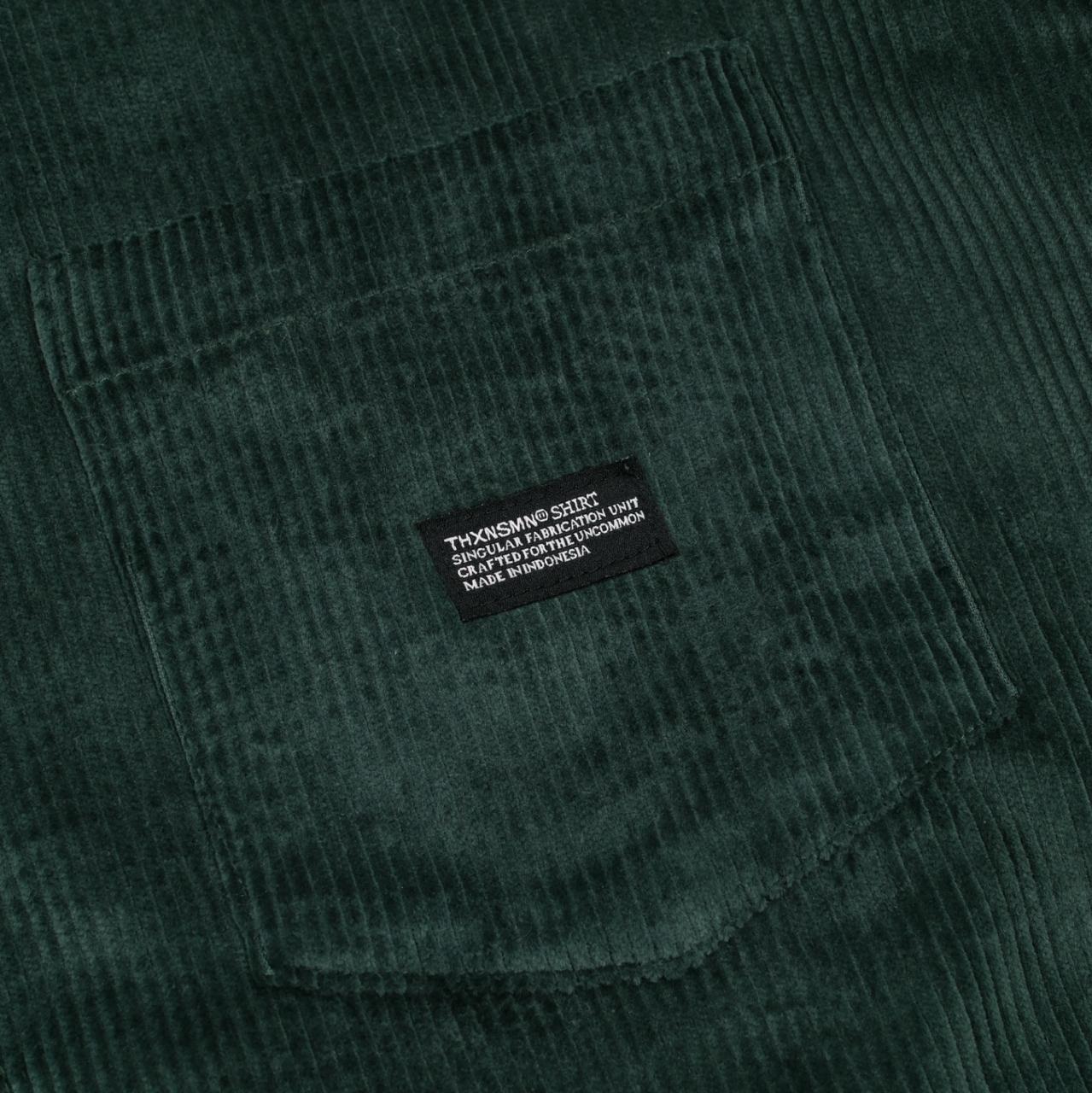Corduroy Stand Collar Shirt Thesira Green Thanksinsomnia