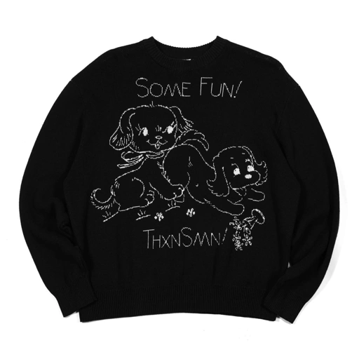 Image of Sweater Reverie Black Thanksinsomnia