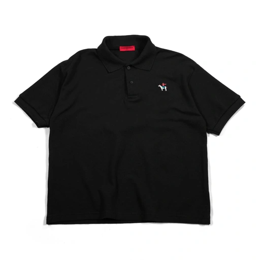 Image of Polo Shirt Reverine Black Thanksinsomnia
