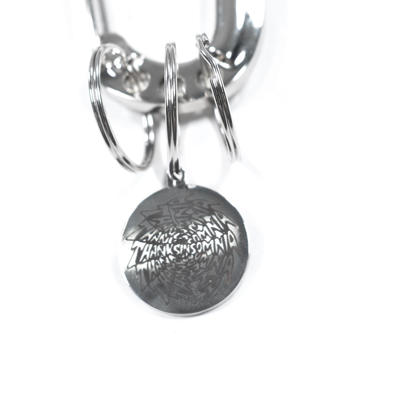 Carabiner Keychain Pelmerry Silver Thanksinsomnia