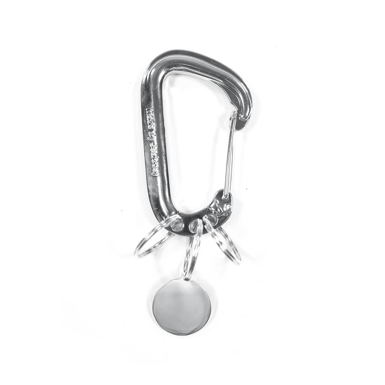 Carabiner Keychain Pelmerry Silver Thanksinsomnia