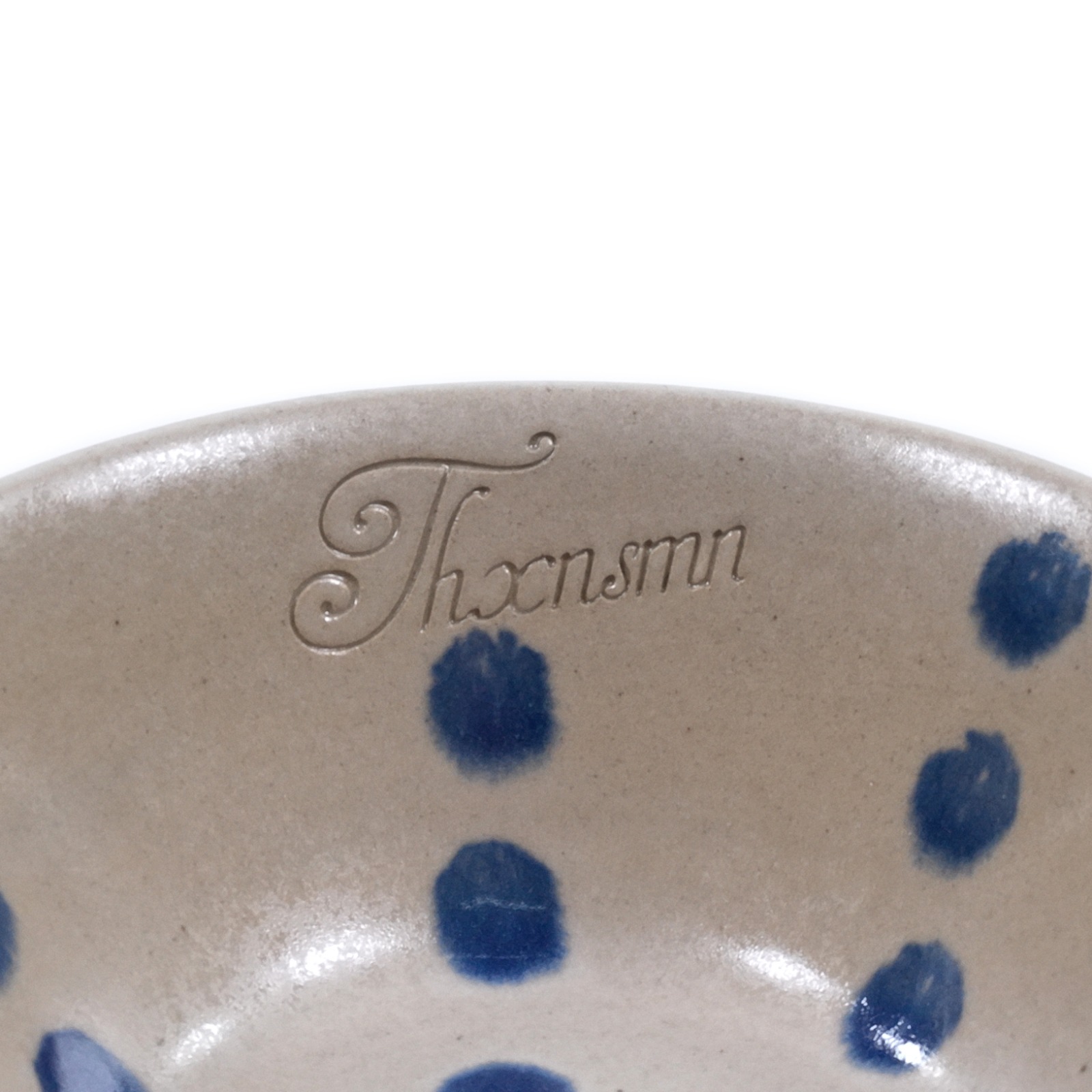 Ceramic Bowl Stella Blue Dot Thanksinsomnia